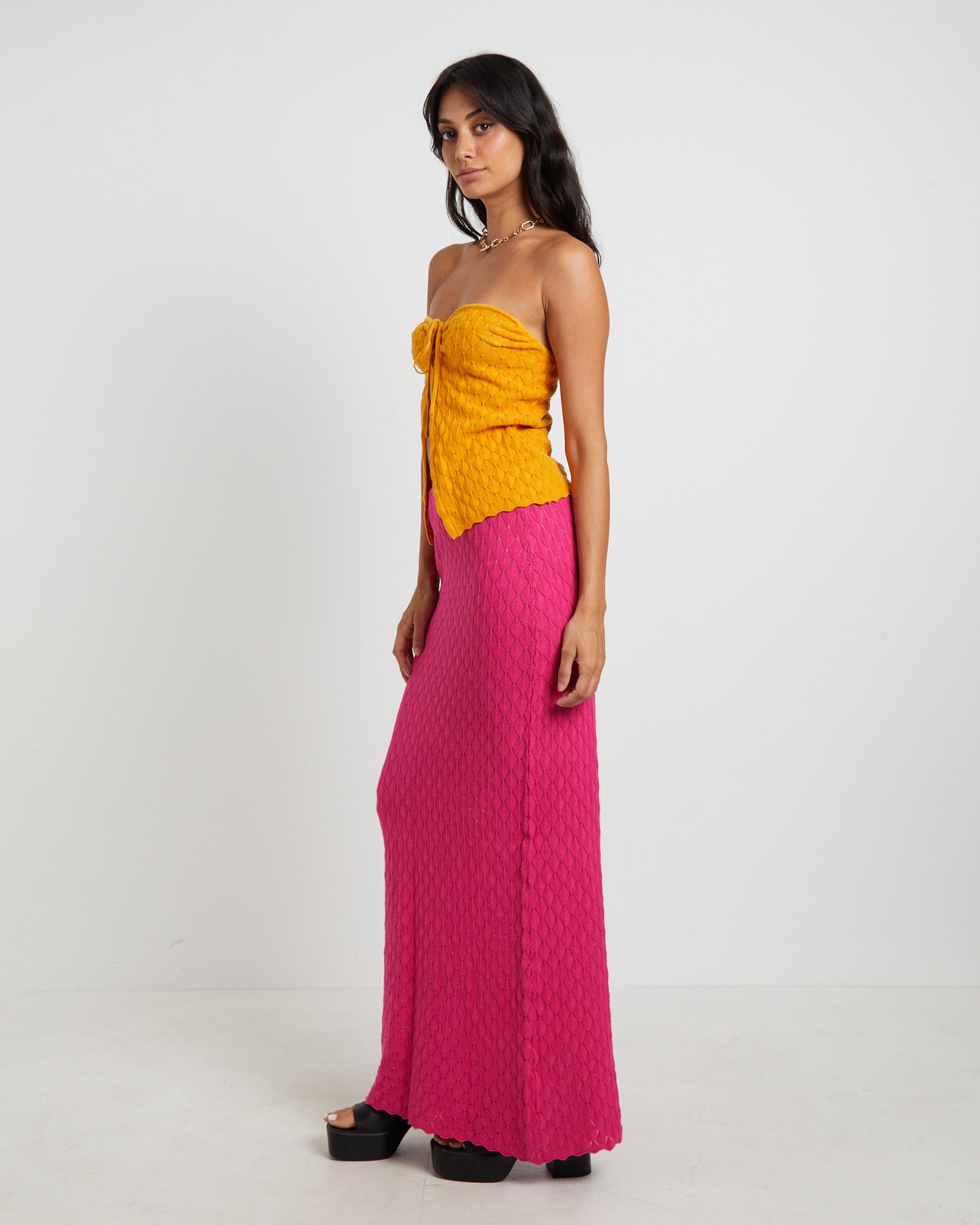 Josie Crochettie Front Top in Mango