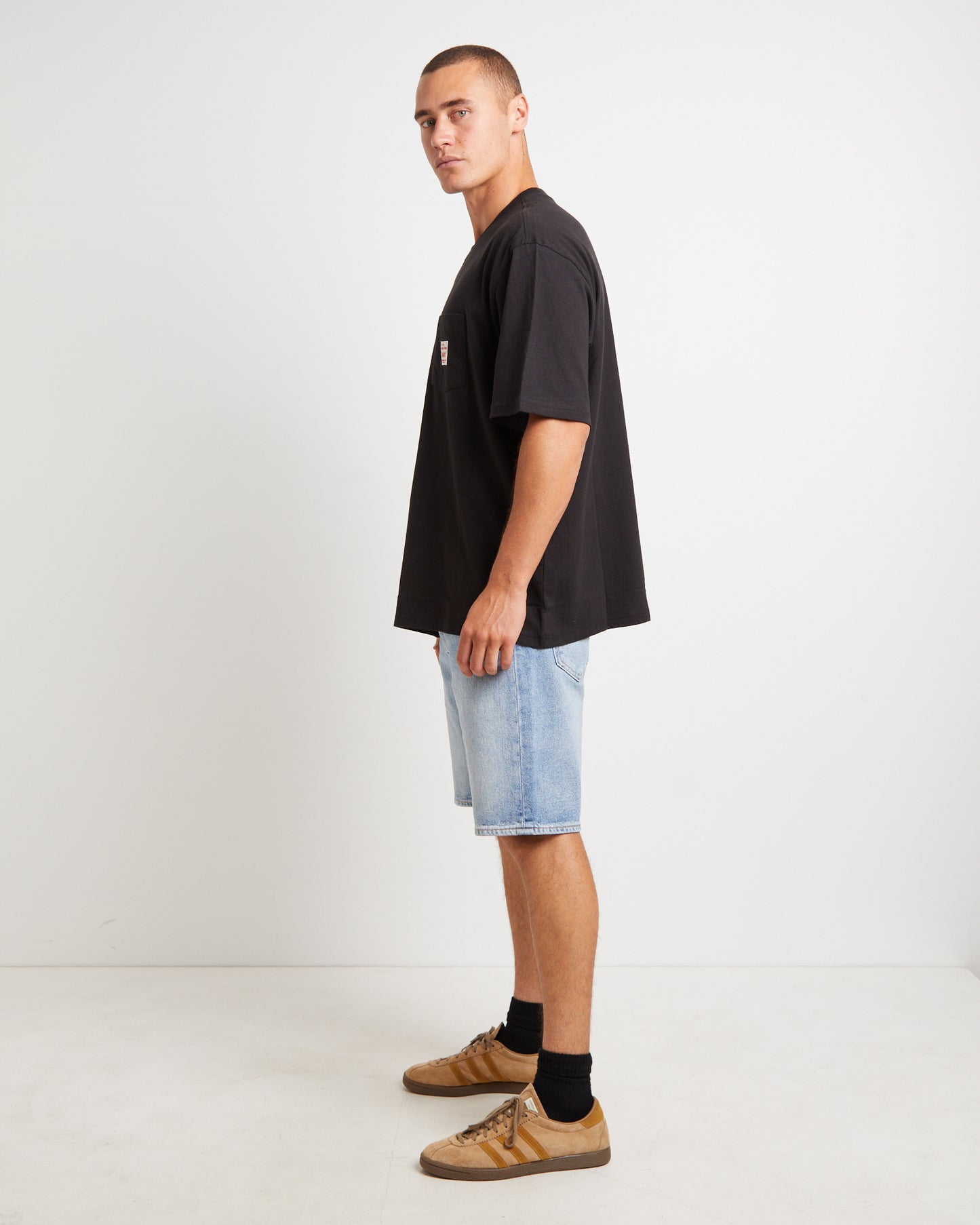 Short Sleeve Workwear T-Shirt in Meteorite Black