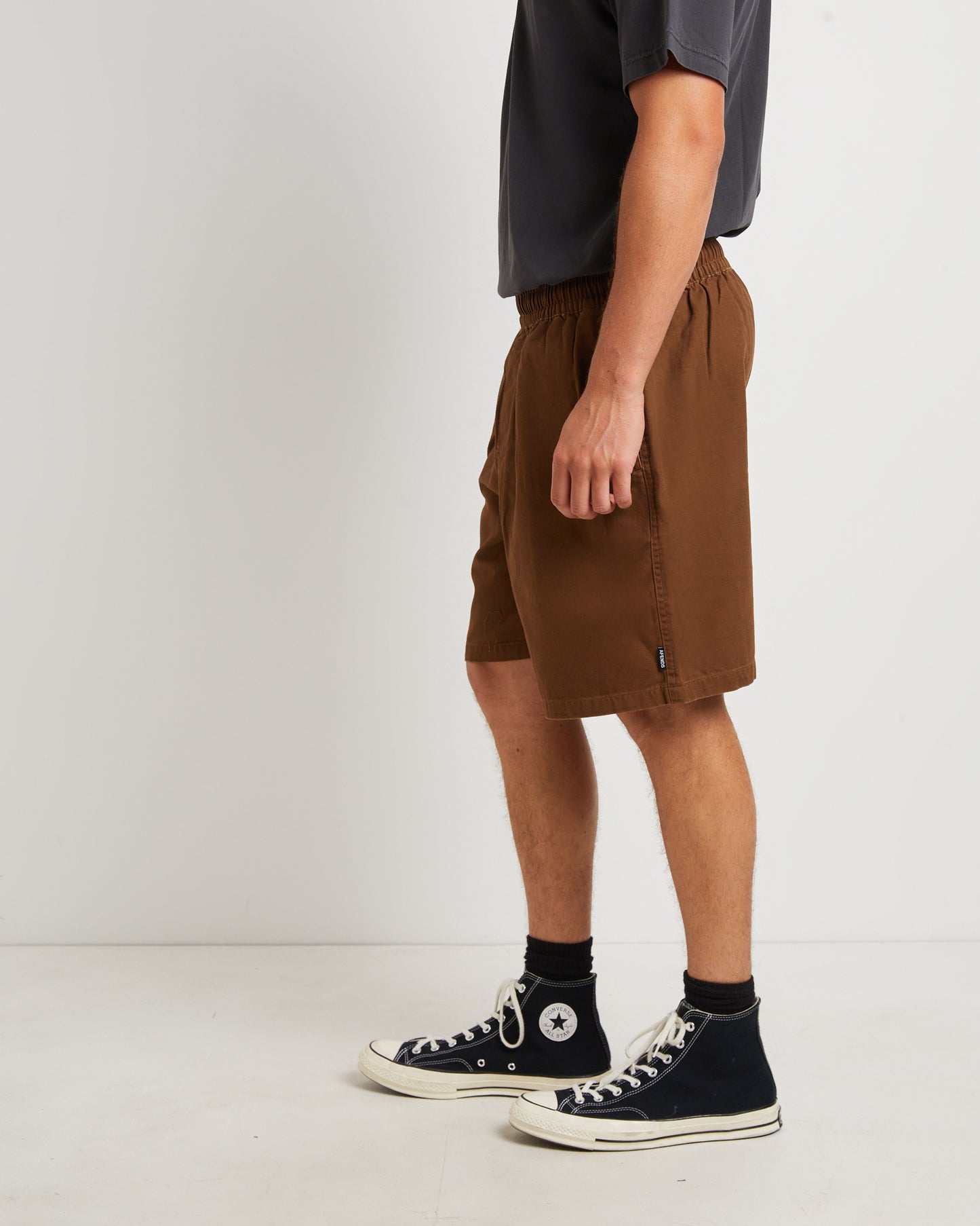 Collage Recycled 18" Swim Shorts in Brown