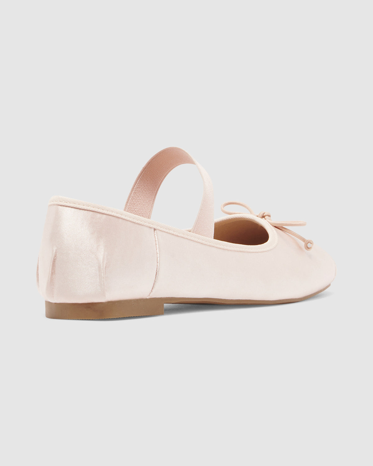 Mystic Ballet Flats in Blush Satin BLUSH