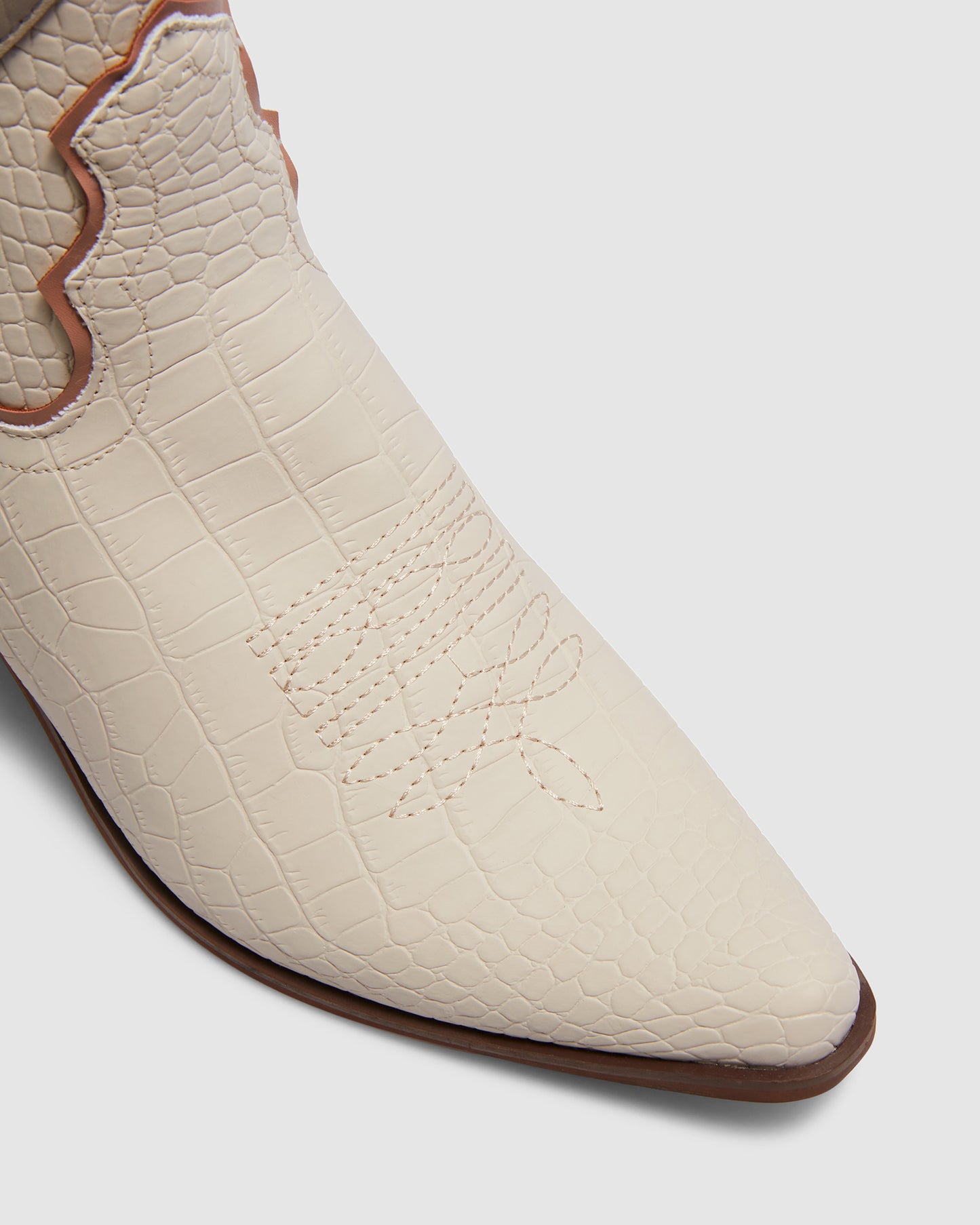 Chicago Boots Bone Croc