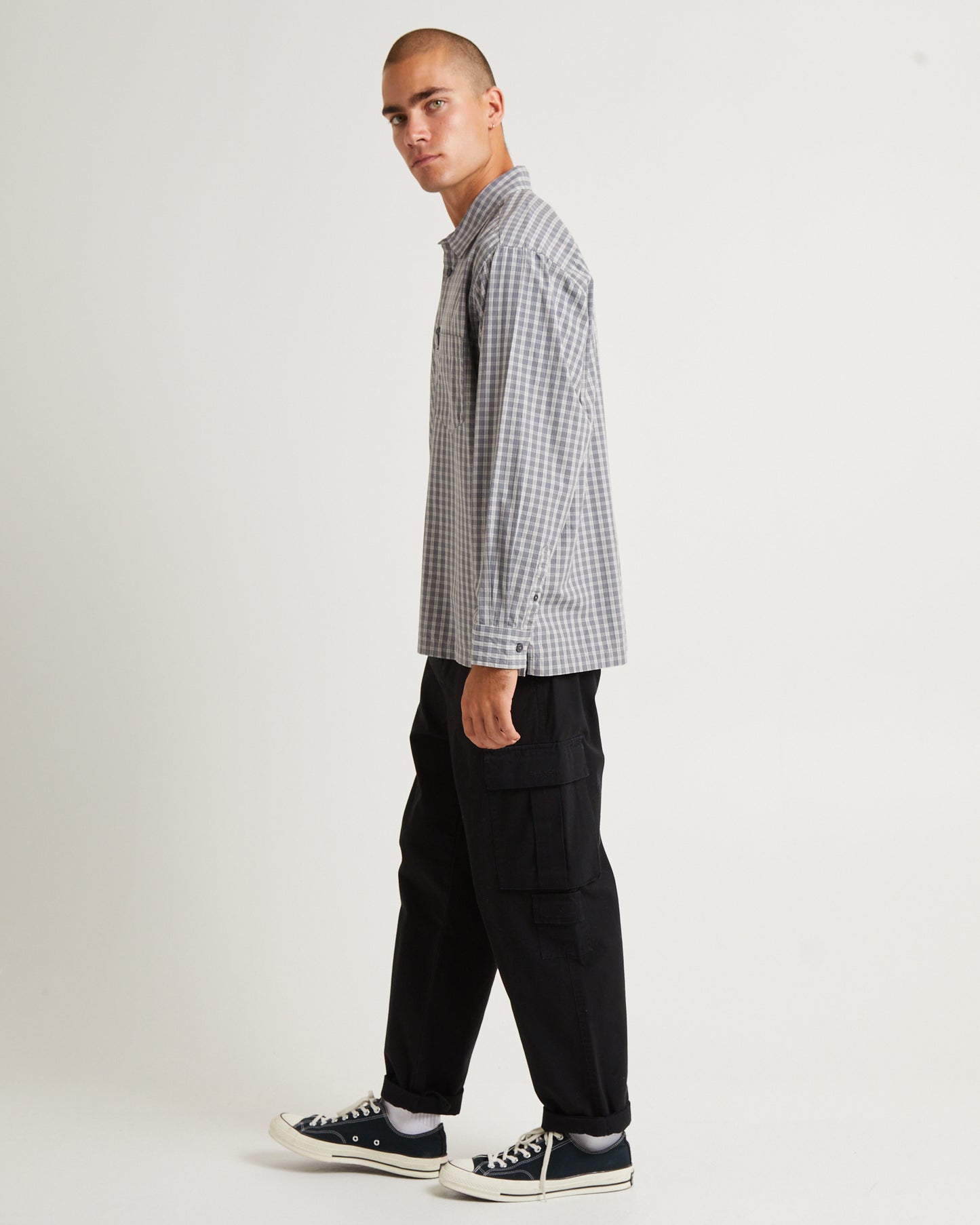 Skate Long Sleeve Shirt Grey