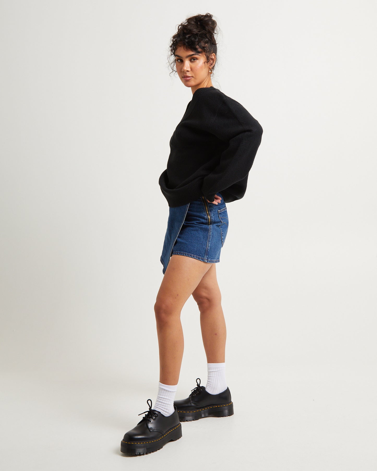 Deep V Neck Slouchy Jumper