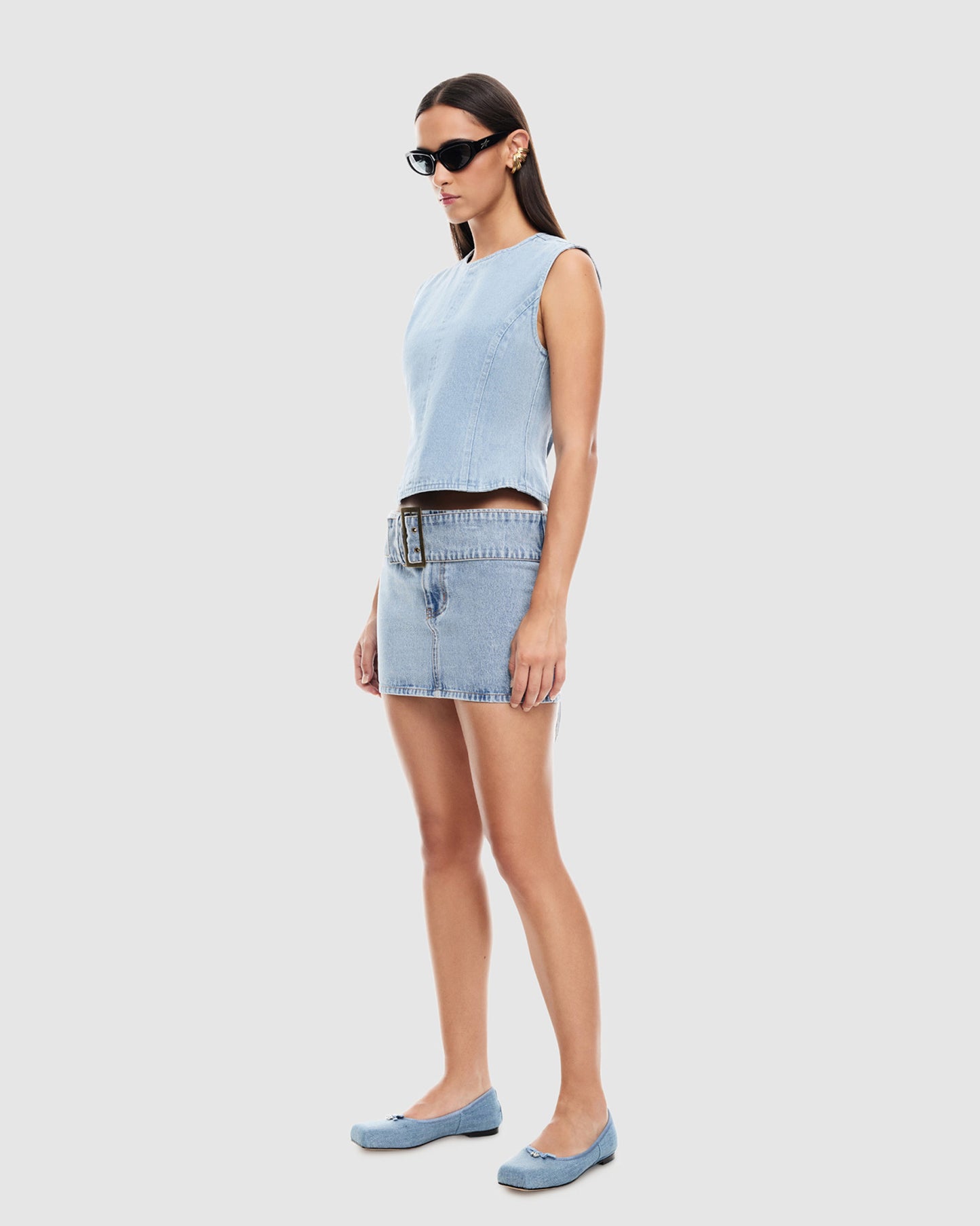 Uma Mini Denim Skirt