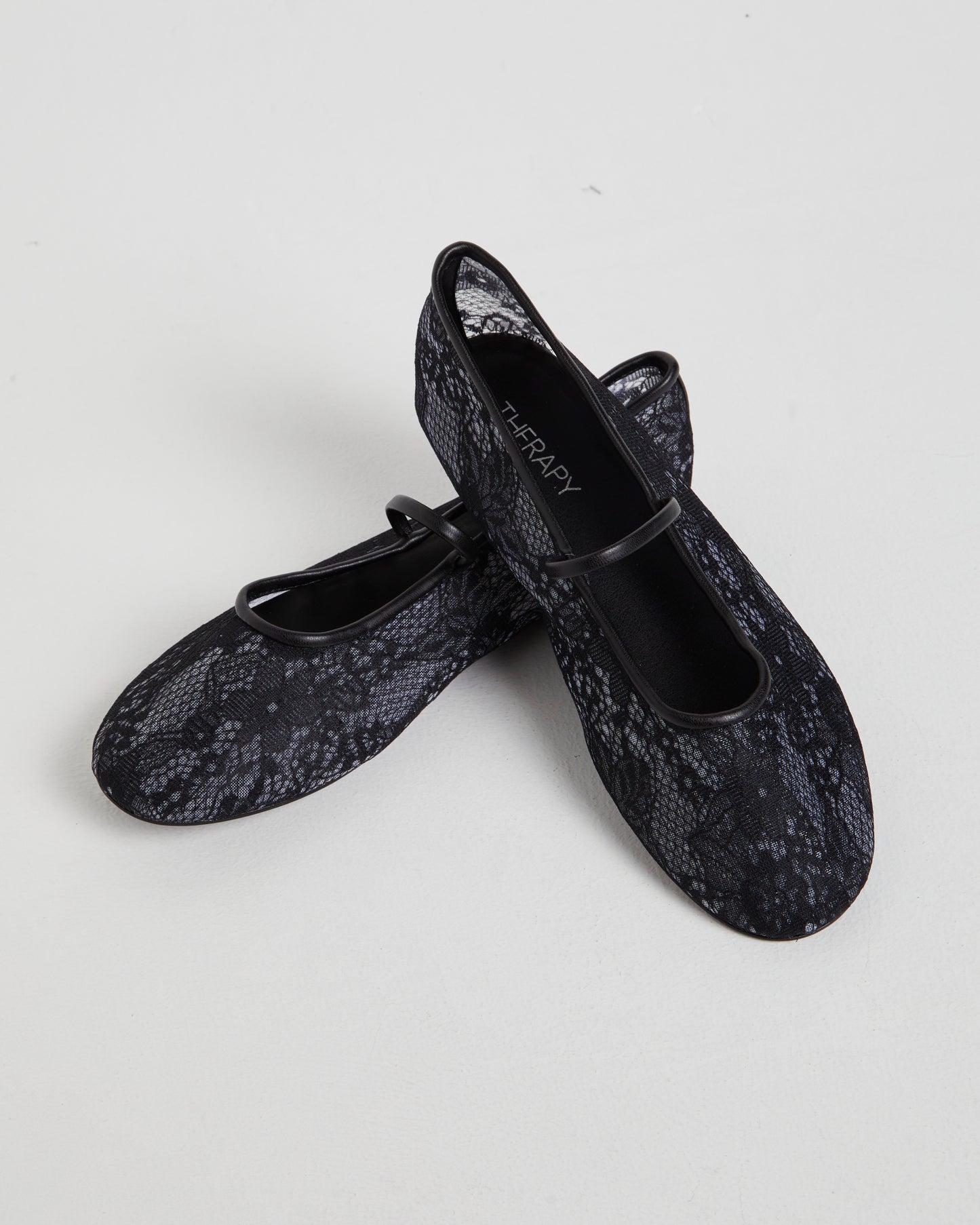 Monamour Ballet Flat Black Lace