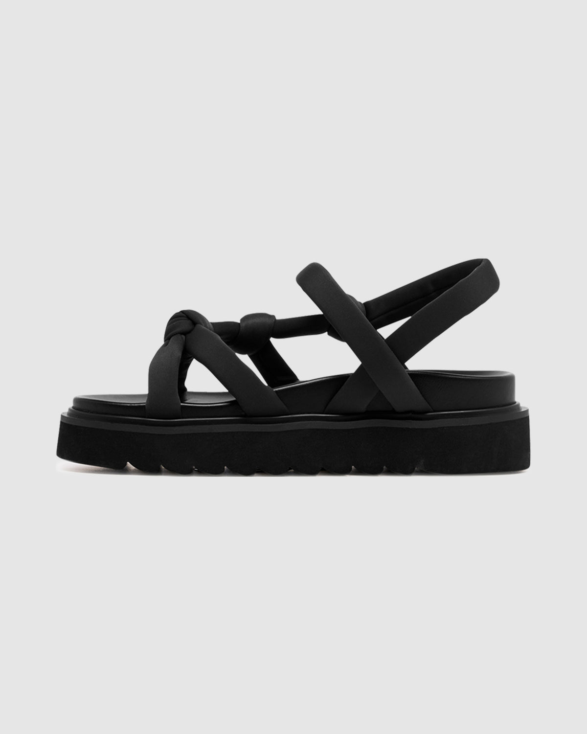Vibez Flatform Sandals BLACK