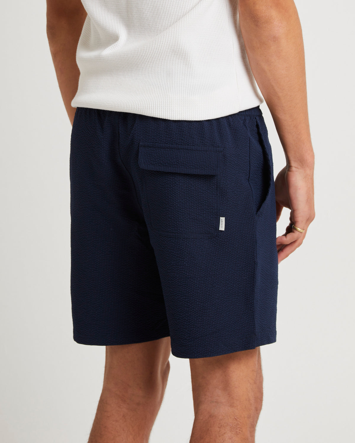 Morrison Seersucker Shorts NAVY