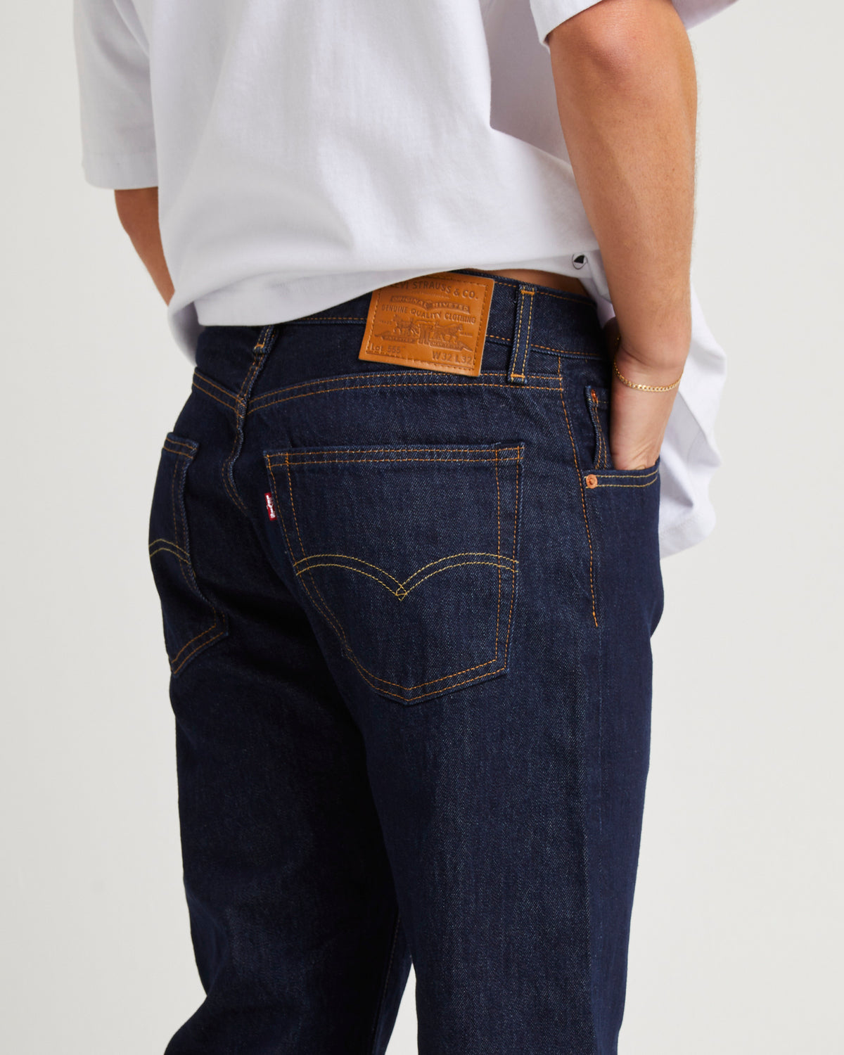 555 Relaxed Straight Denim Jeans WELCOME TO THE GAME