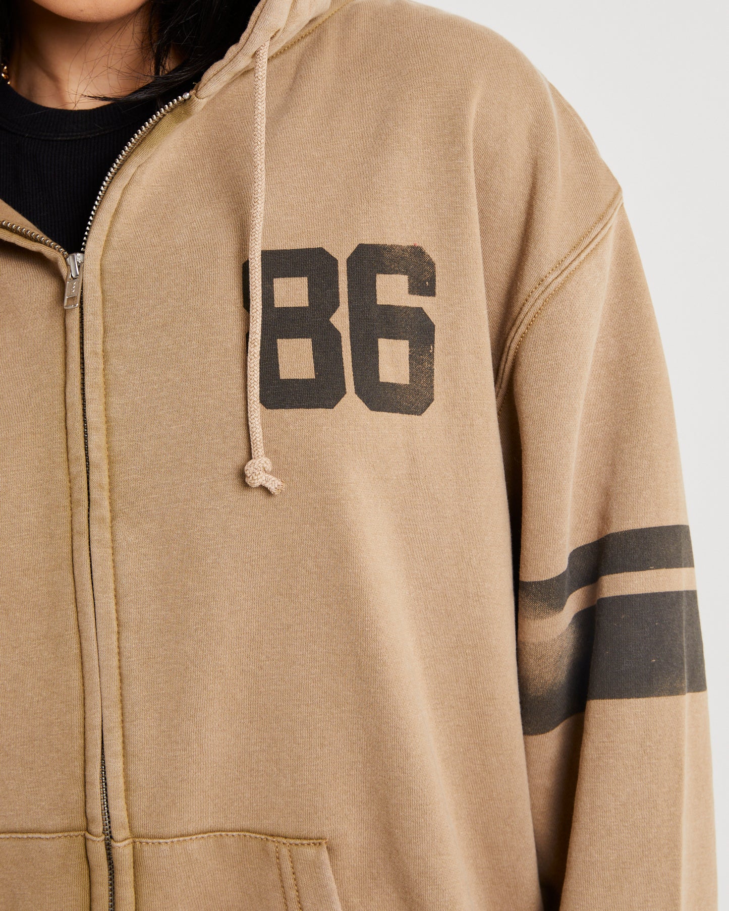 Dusty Zip Through Hoodie