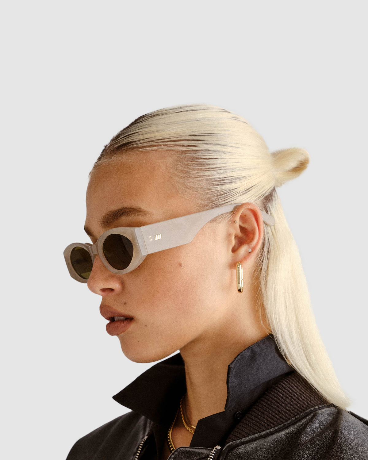 Mermaiden Sunglasses OATMEAL/OLIVE MONO