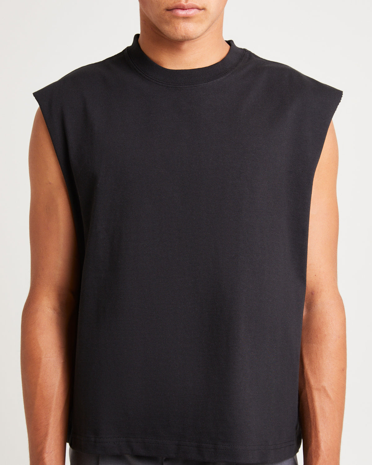 Box Sleeveless T-Shirt BLACK