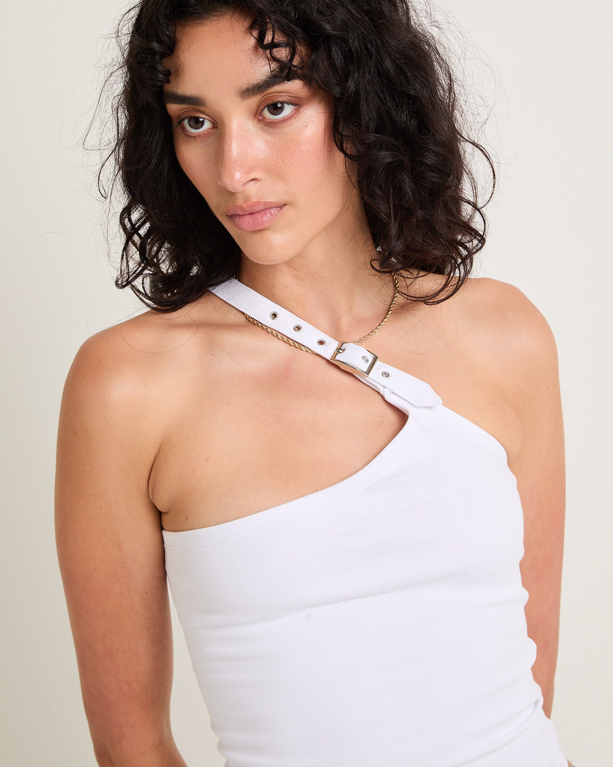 Buckle Cami Top WHITE