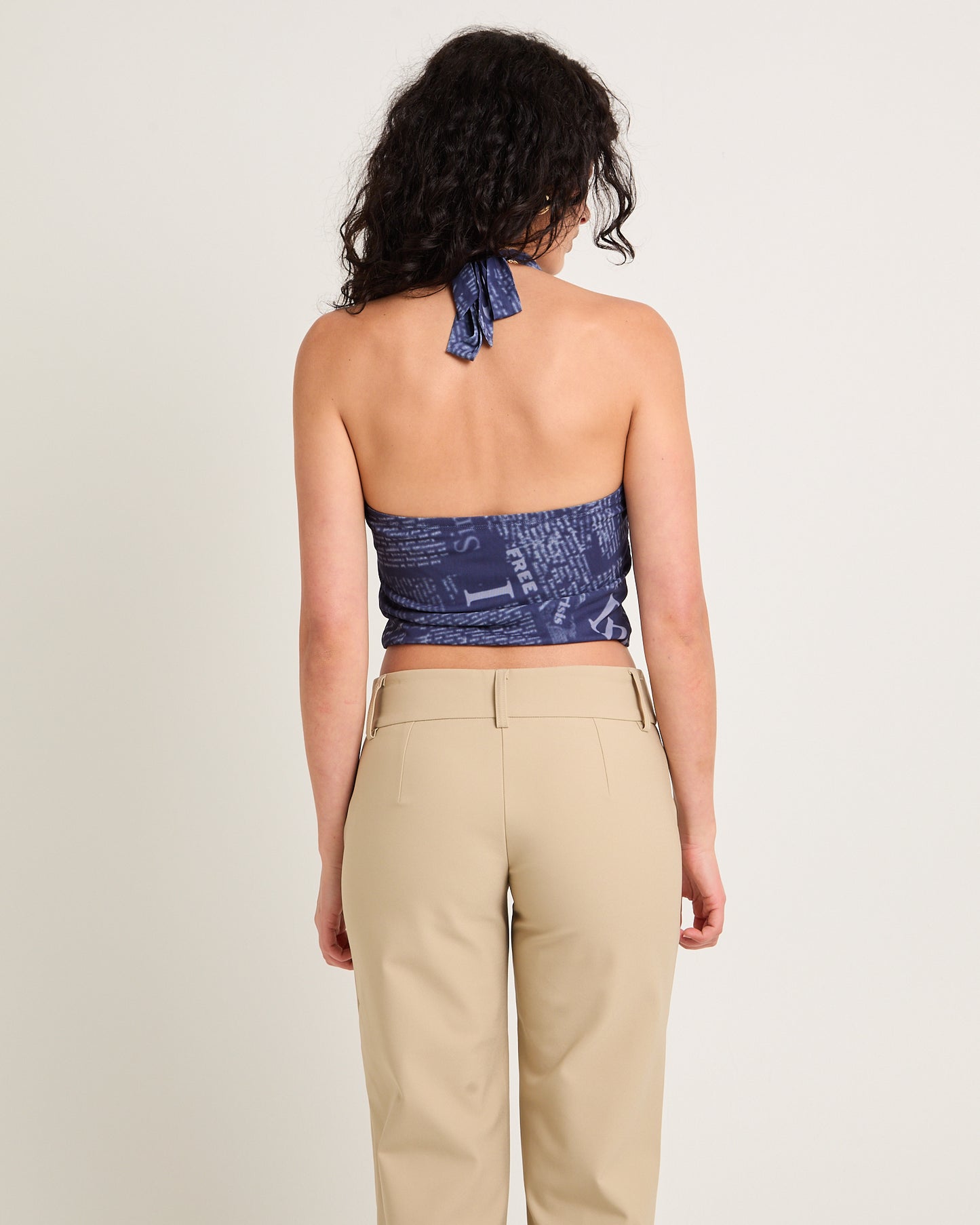 Newspaper Halter Top