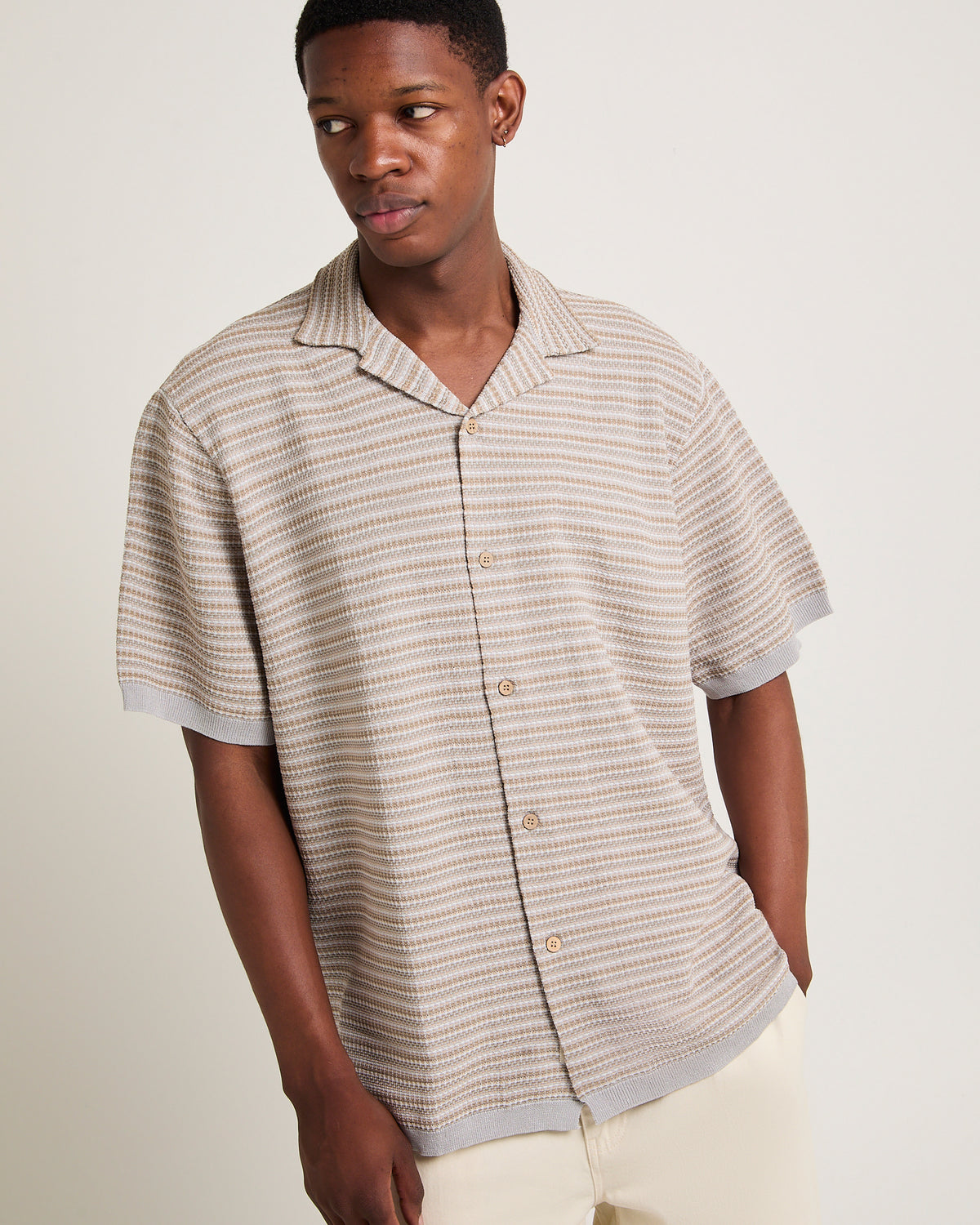 Keslo Striped Knitted Shirt MULTI