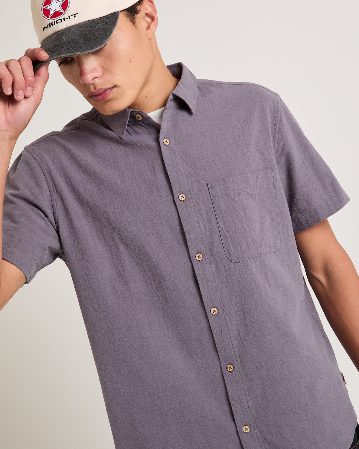 Louie Short Sleeve Shirt CHARCOAL