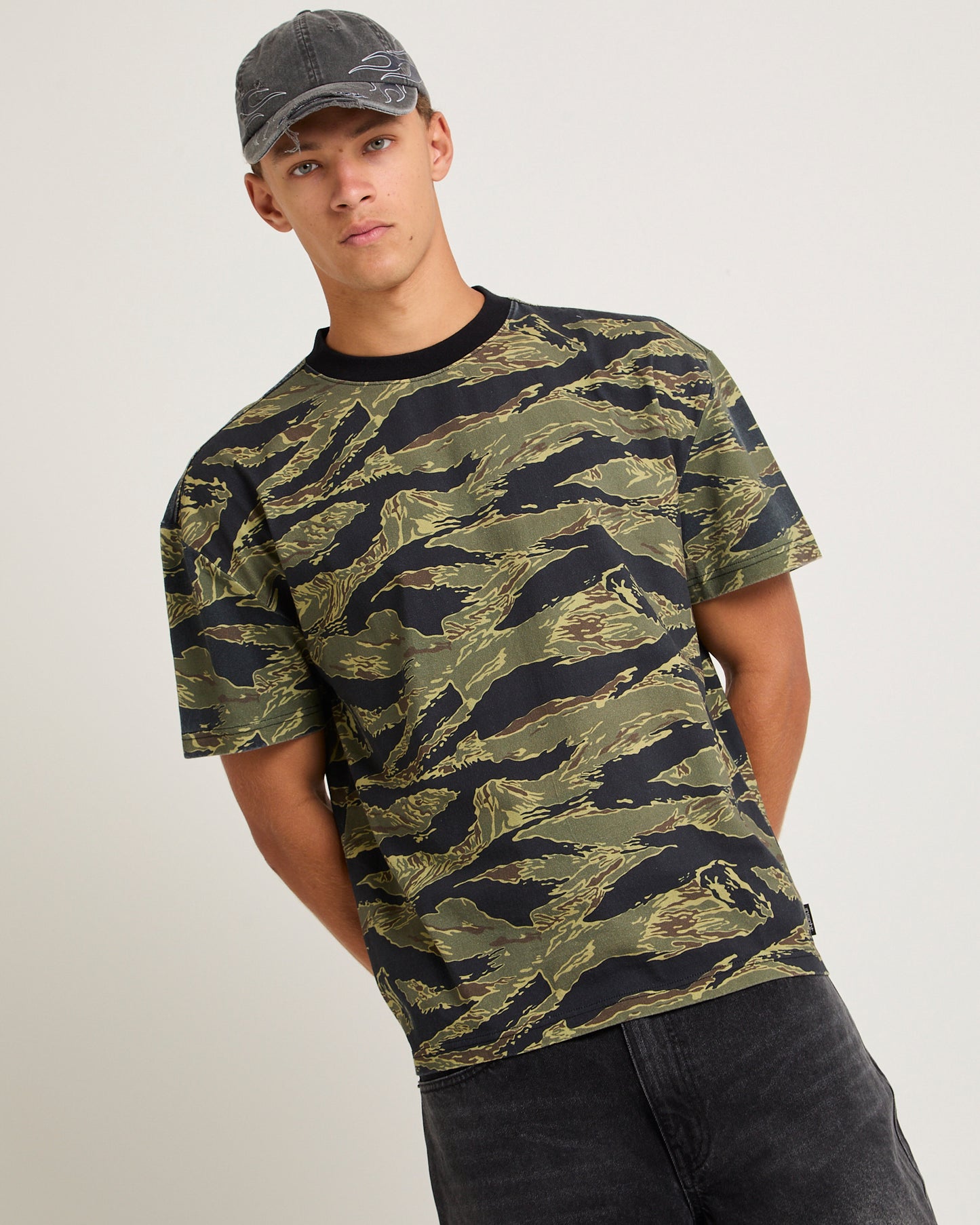 Tiger Camo Cropped T-Shirt