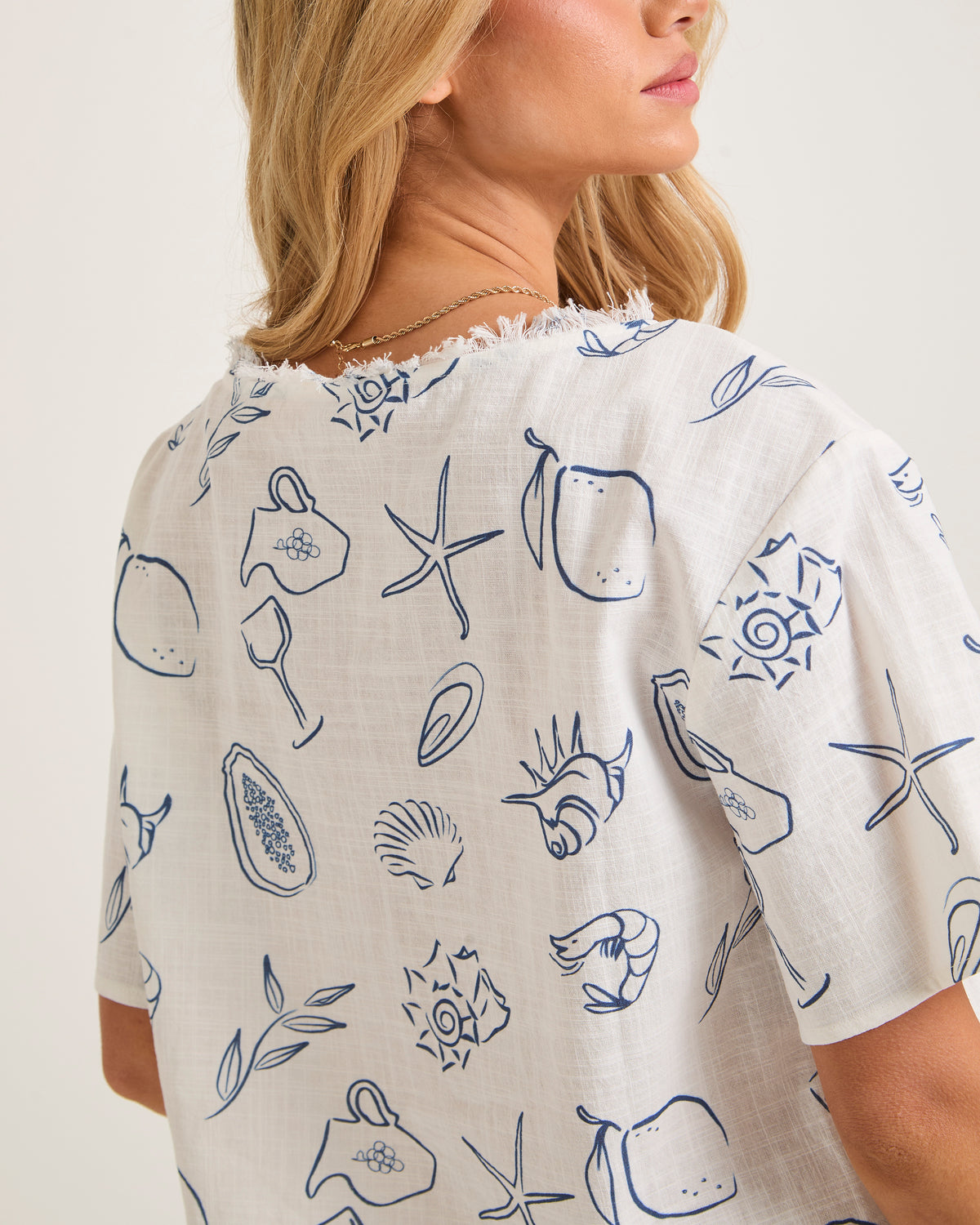 Laine Tie Front Blouse ASSORTED
