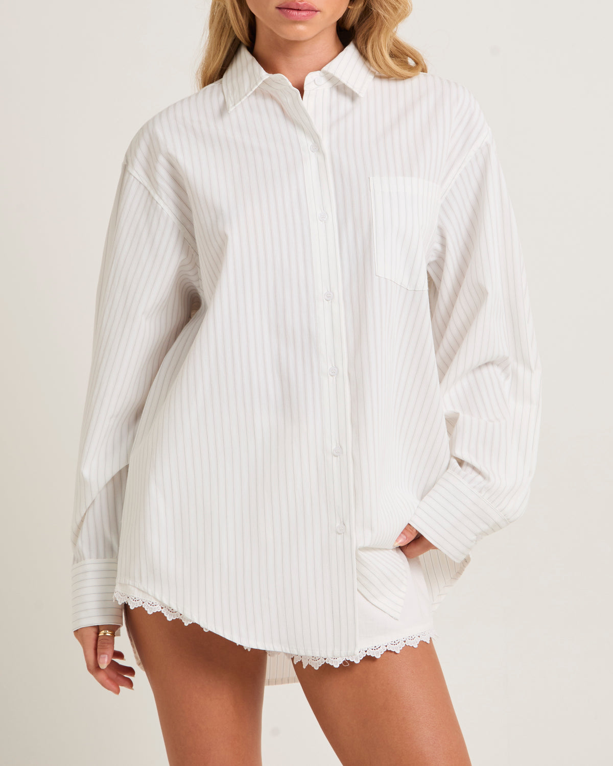 Dylan Stripe Poplin Shirt STRIPE