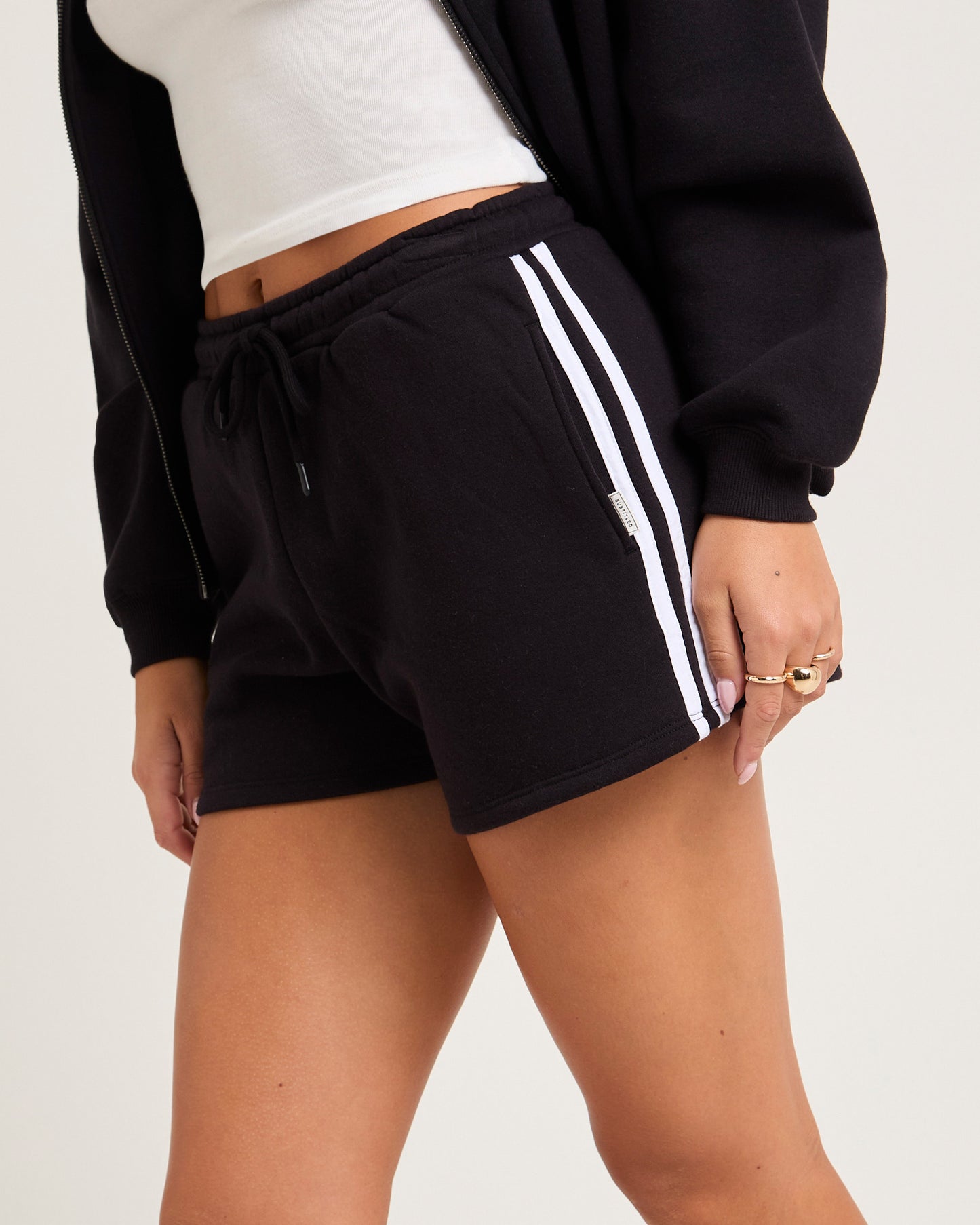 Subtitled Fleece Shorts