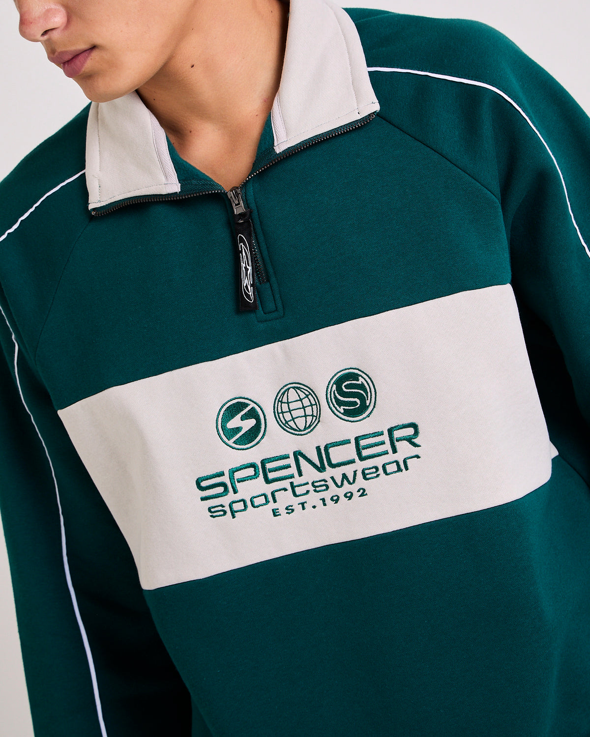 Global Quater Zip Fleece GREEN