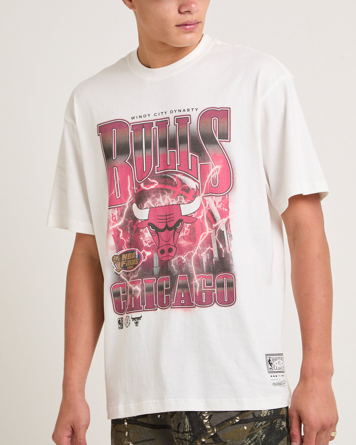 Chicago Bulls City Strike T-Shirt VINTAGE WHITE