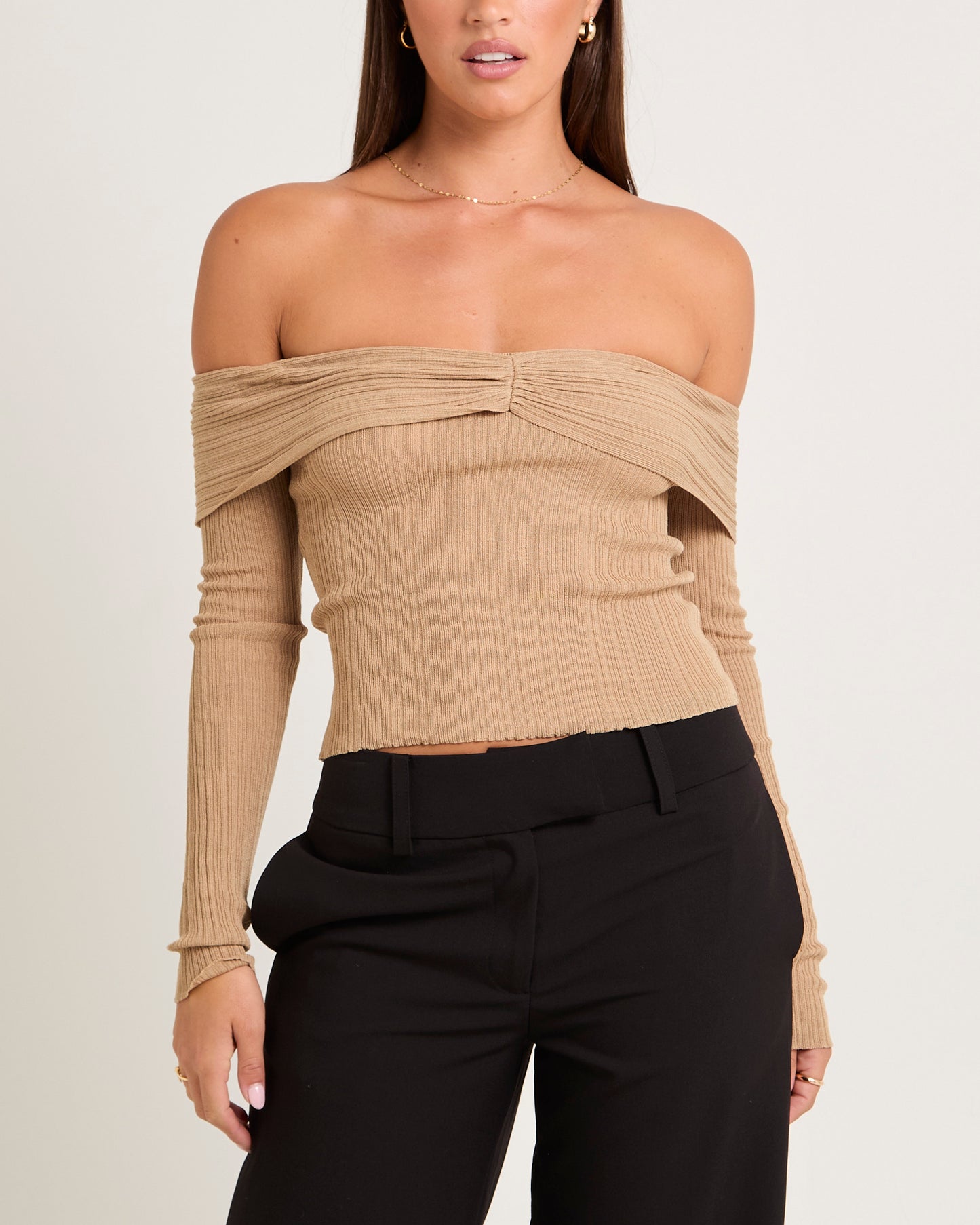 Tully Off Shoulder Knit Top