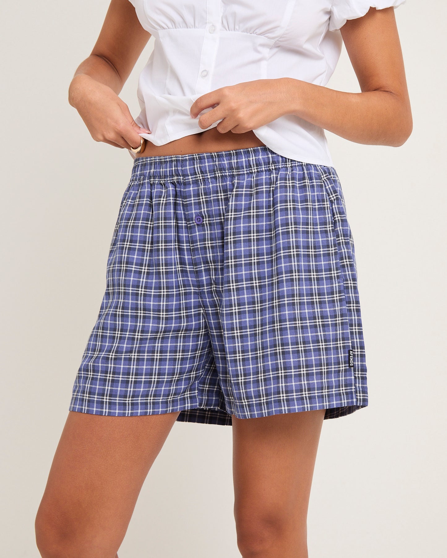 CHECKED OUT BOXER BRIEF MARLIN