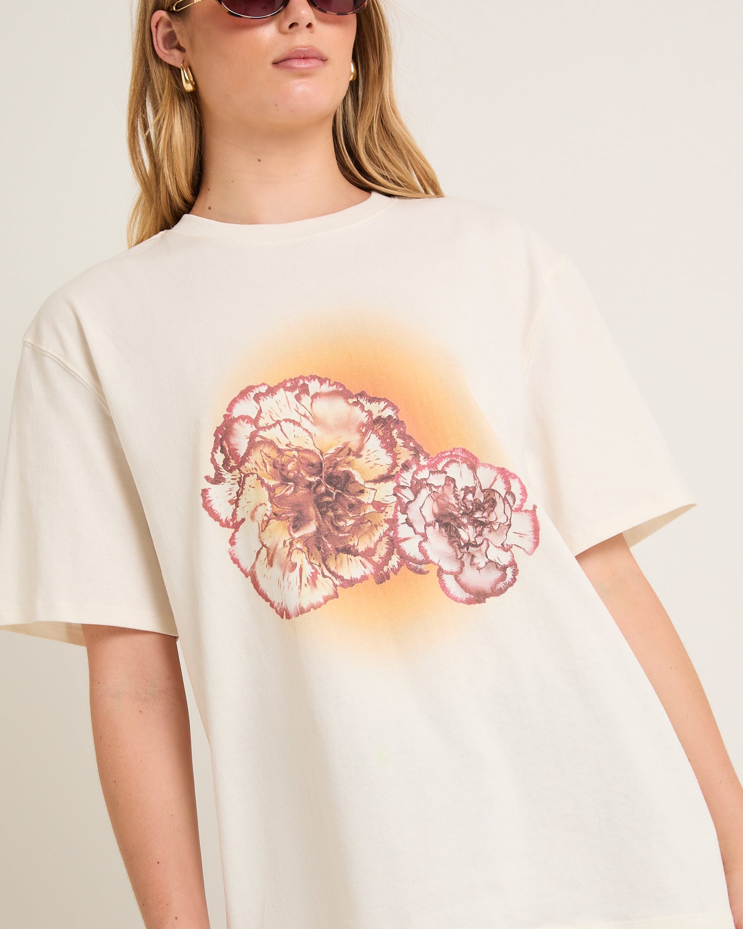 Sunrise Flower Oversized T-Shirt