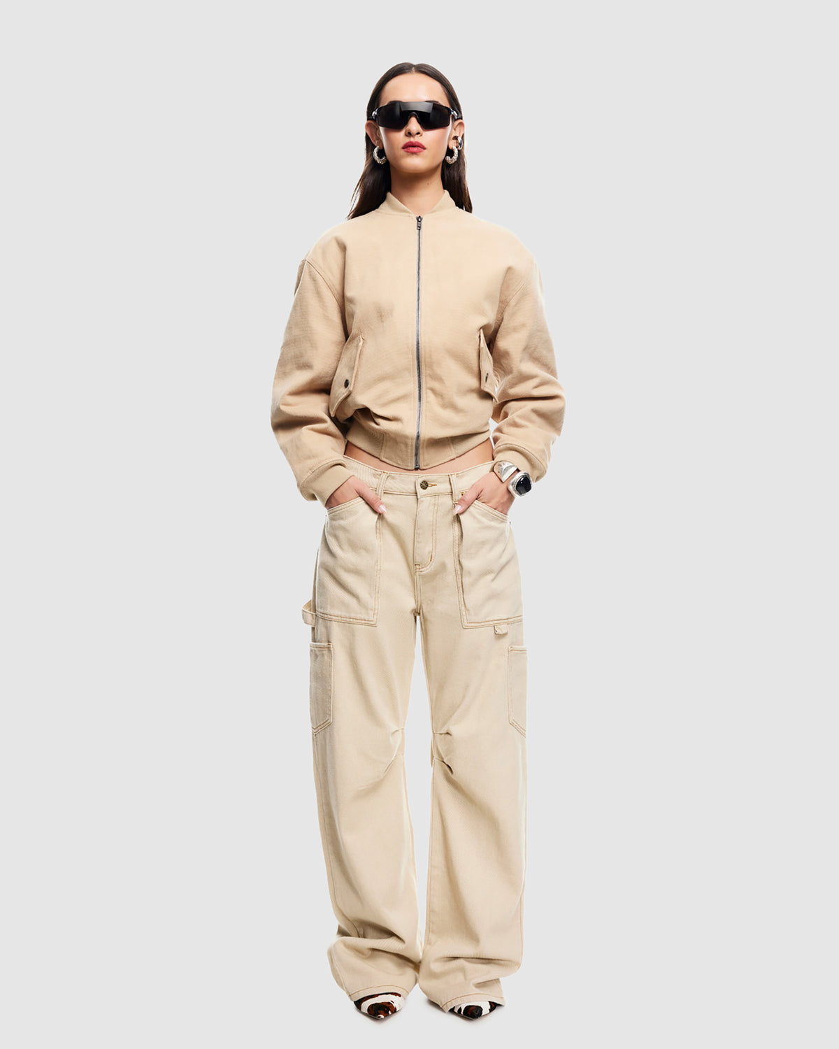 Miami Vice Denim Pants WASHED ECRU