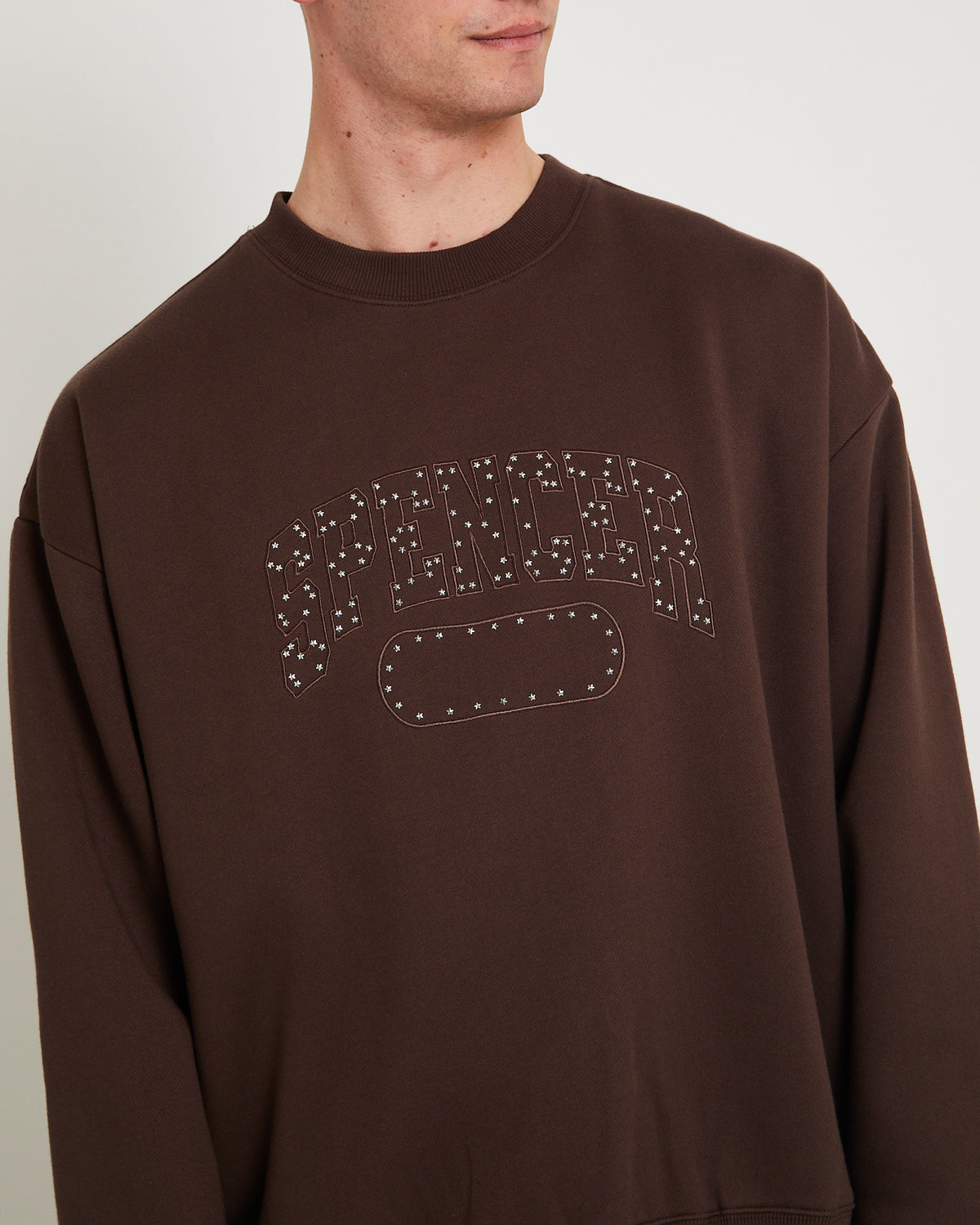 Broadway Crew Jumper BROWN