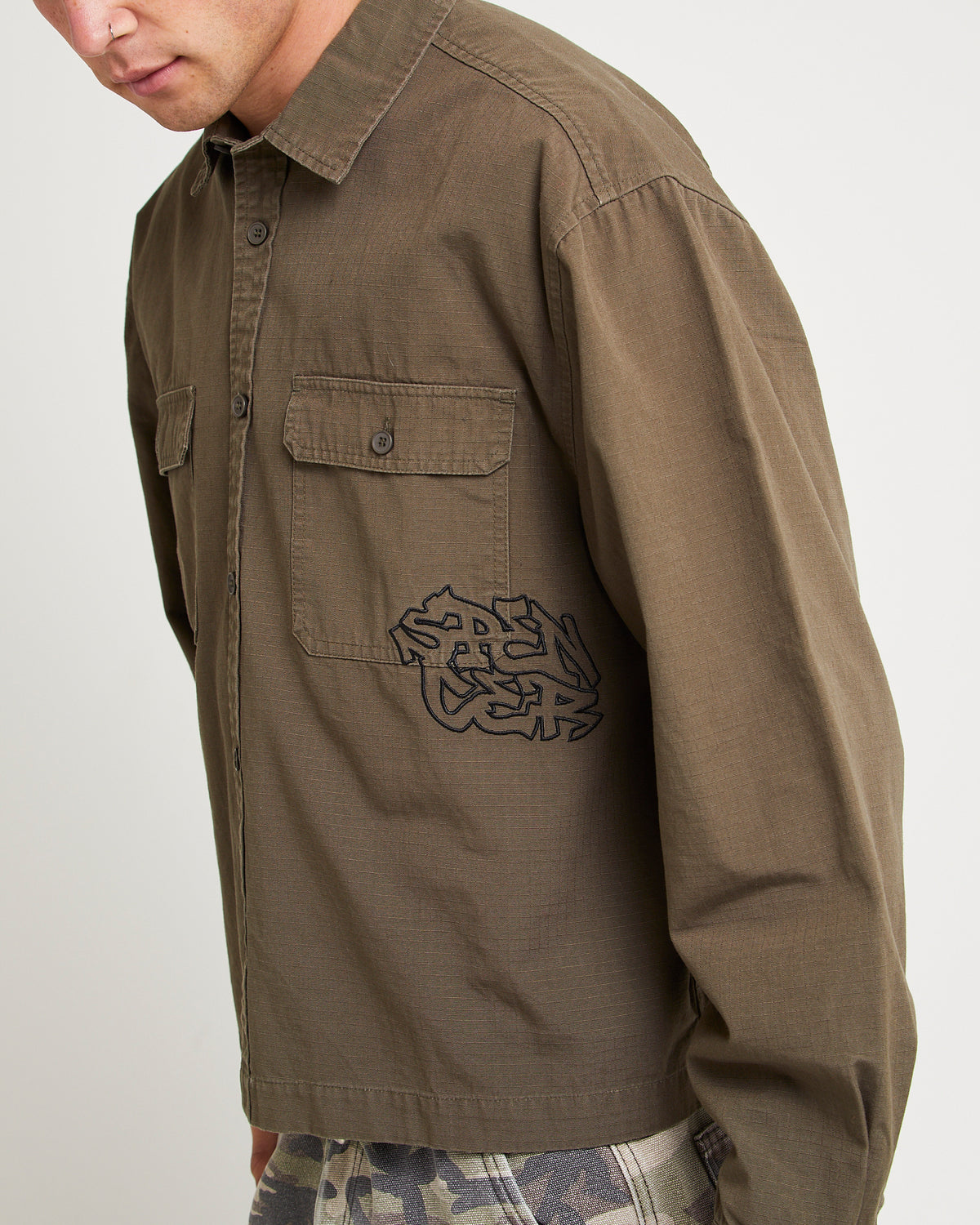 Echo Surplus Long Sleeve Shirt GREEN
