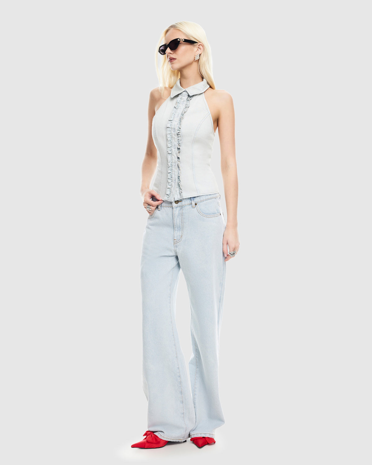 Heat Haze Denim Jeans LIGHT DENIM