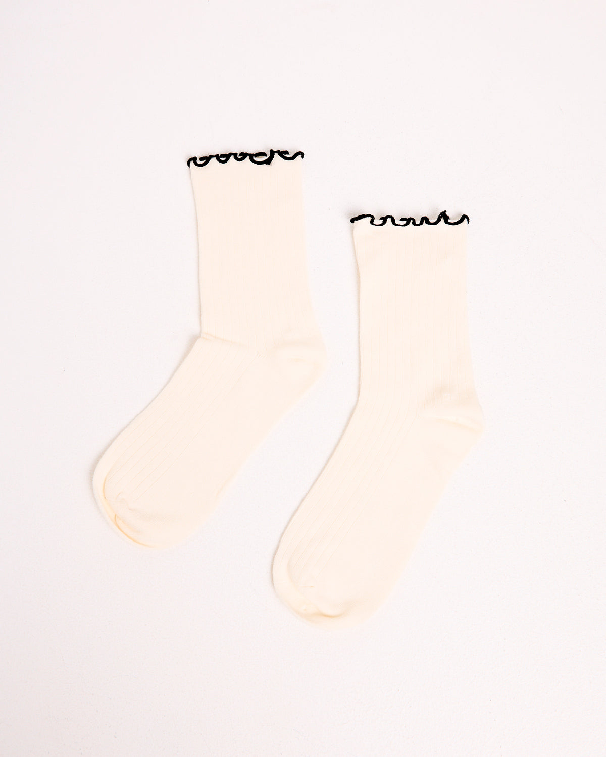 Frill Ribbed Socks 3 Pack ASST