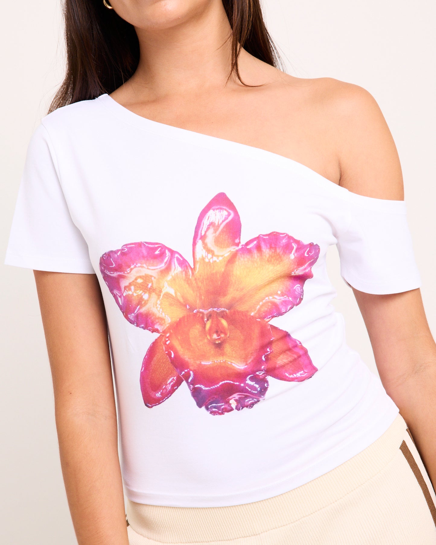 Orchid Slashed Tee