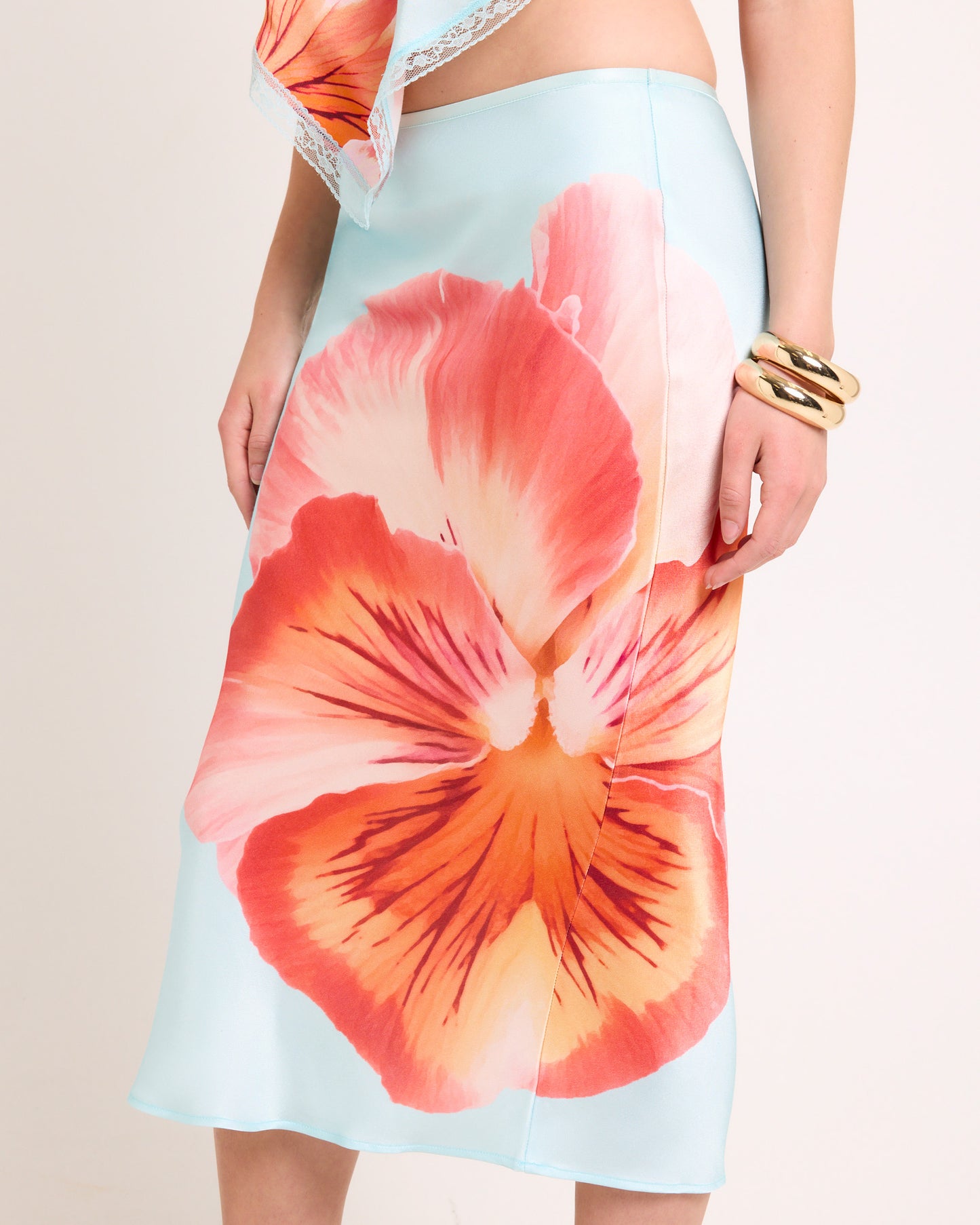 Faye Slip Midi Skirt