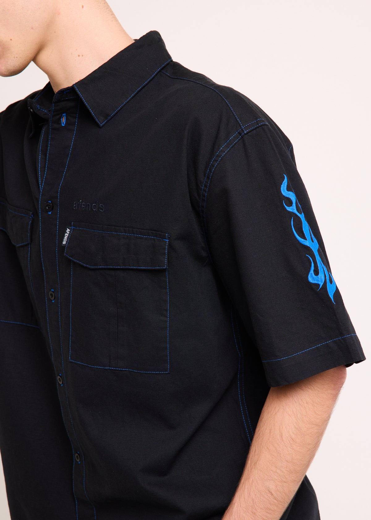 Utility Short Sleeve Shirt BLACK