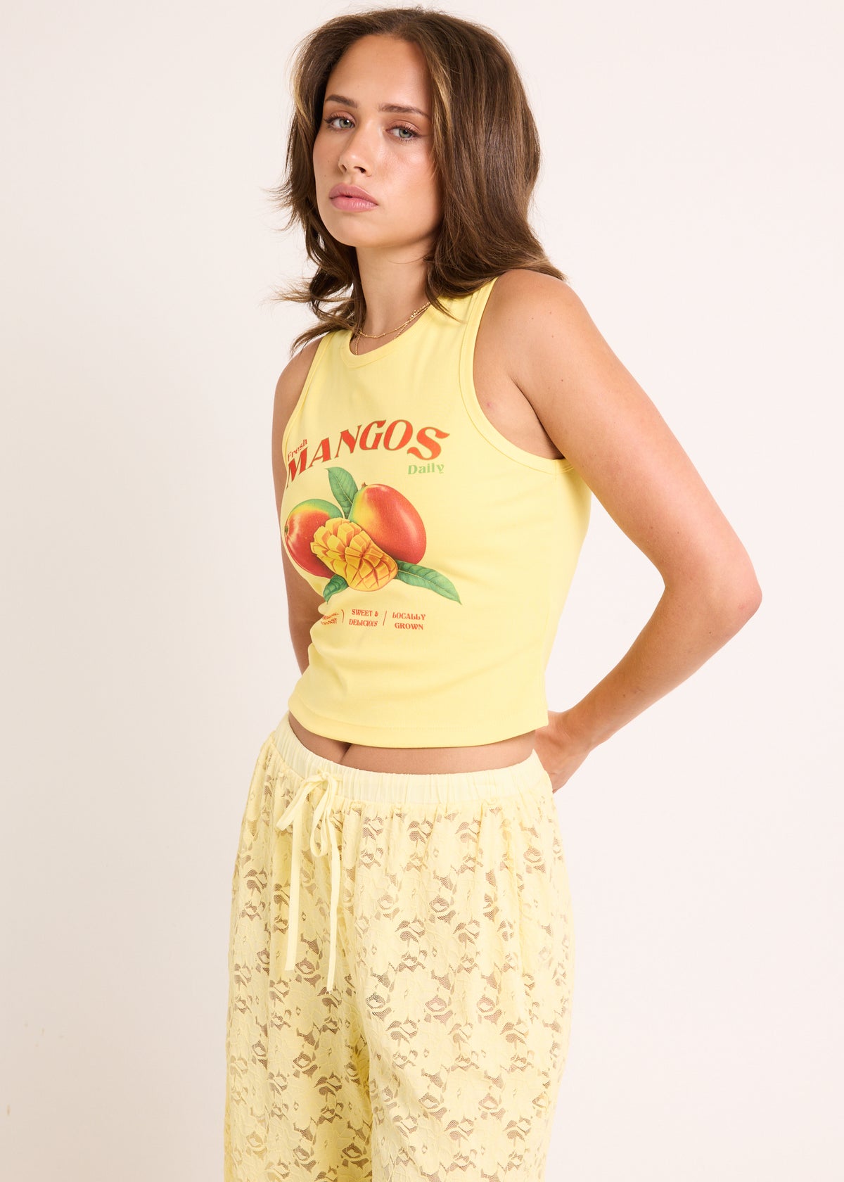 Fresh Fruit Tank Top YELLOW