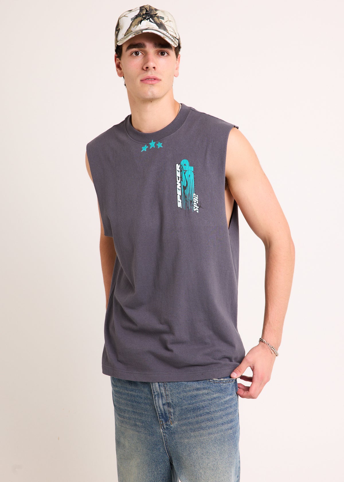 Trackstar Tank WASHED BLACK