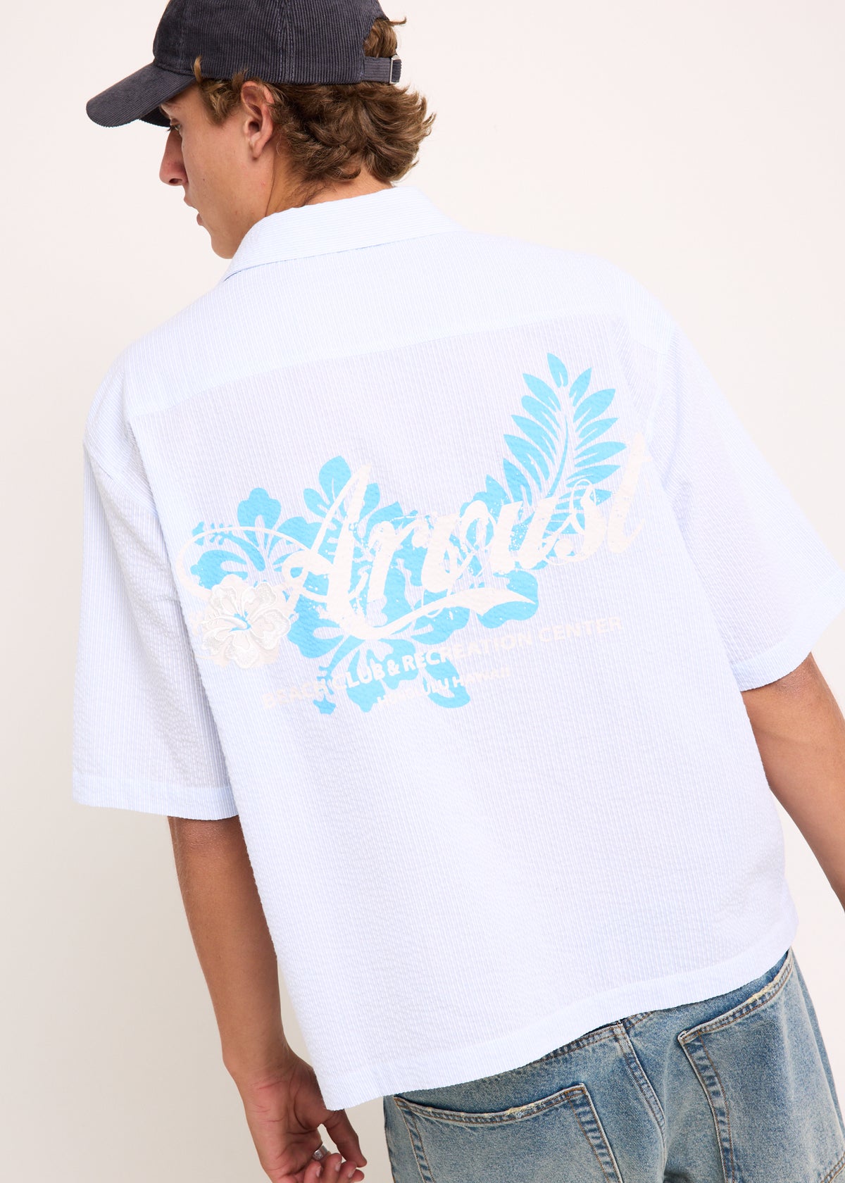 Beach Club Short Sleeve Shirt BLUE