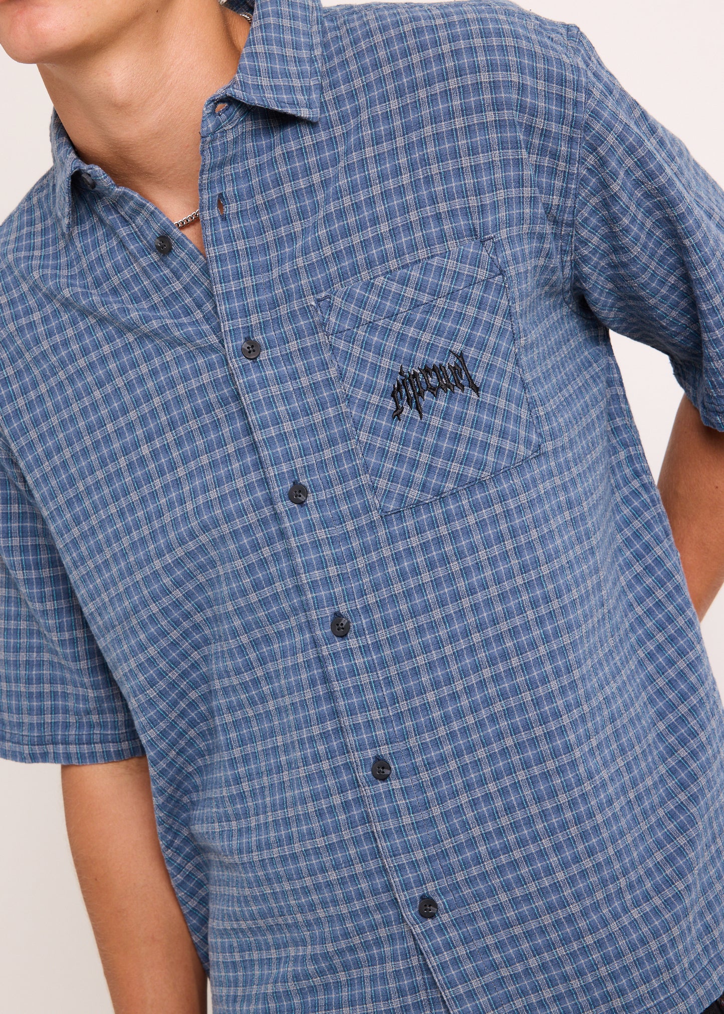 Archive Goth Plaid Short Sleeve Shirt