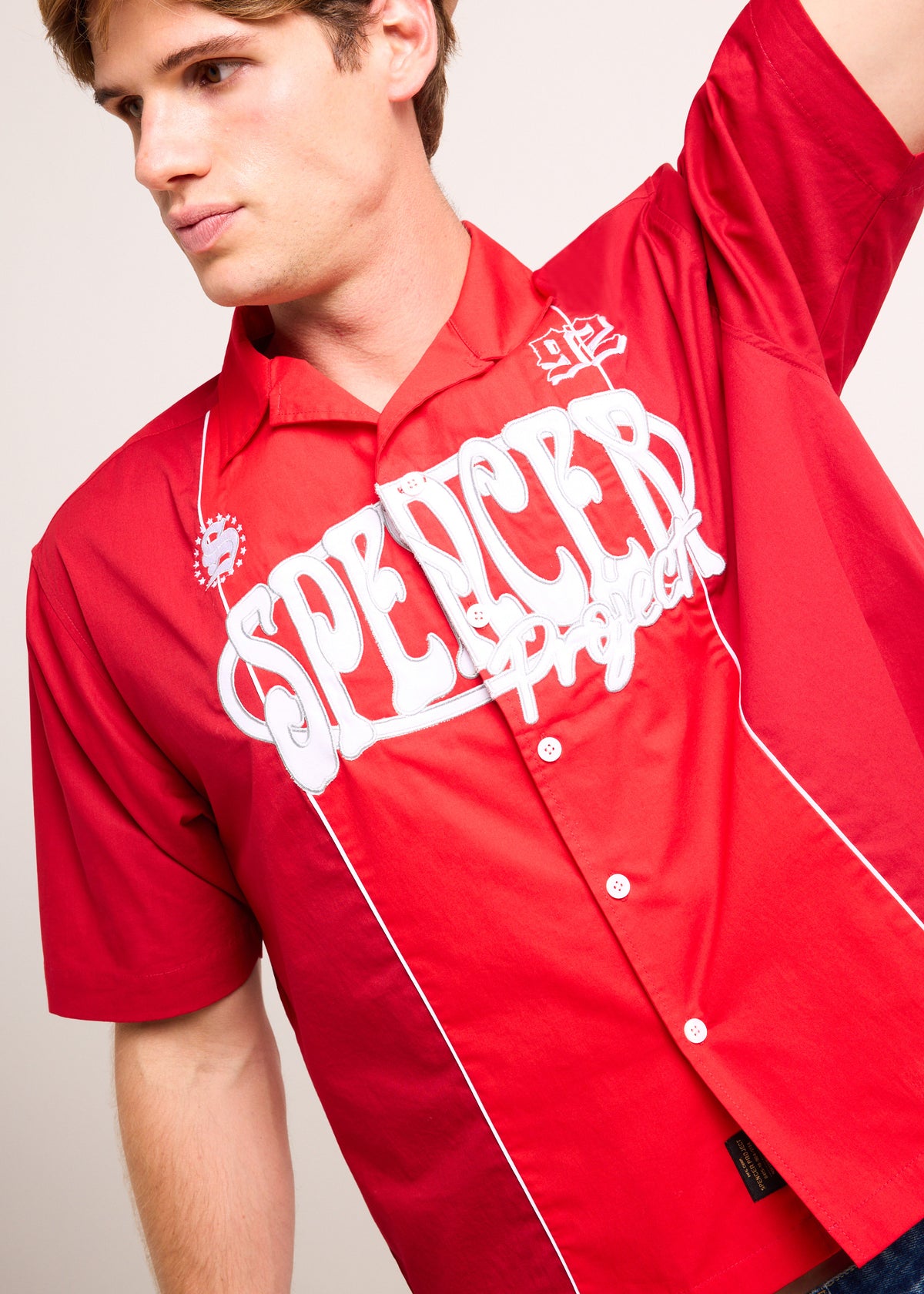 Varsity Dept Short Sleeve Shirt RED