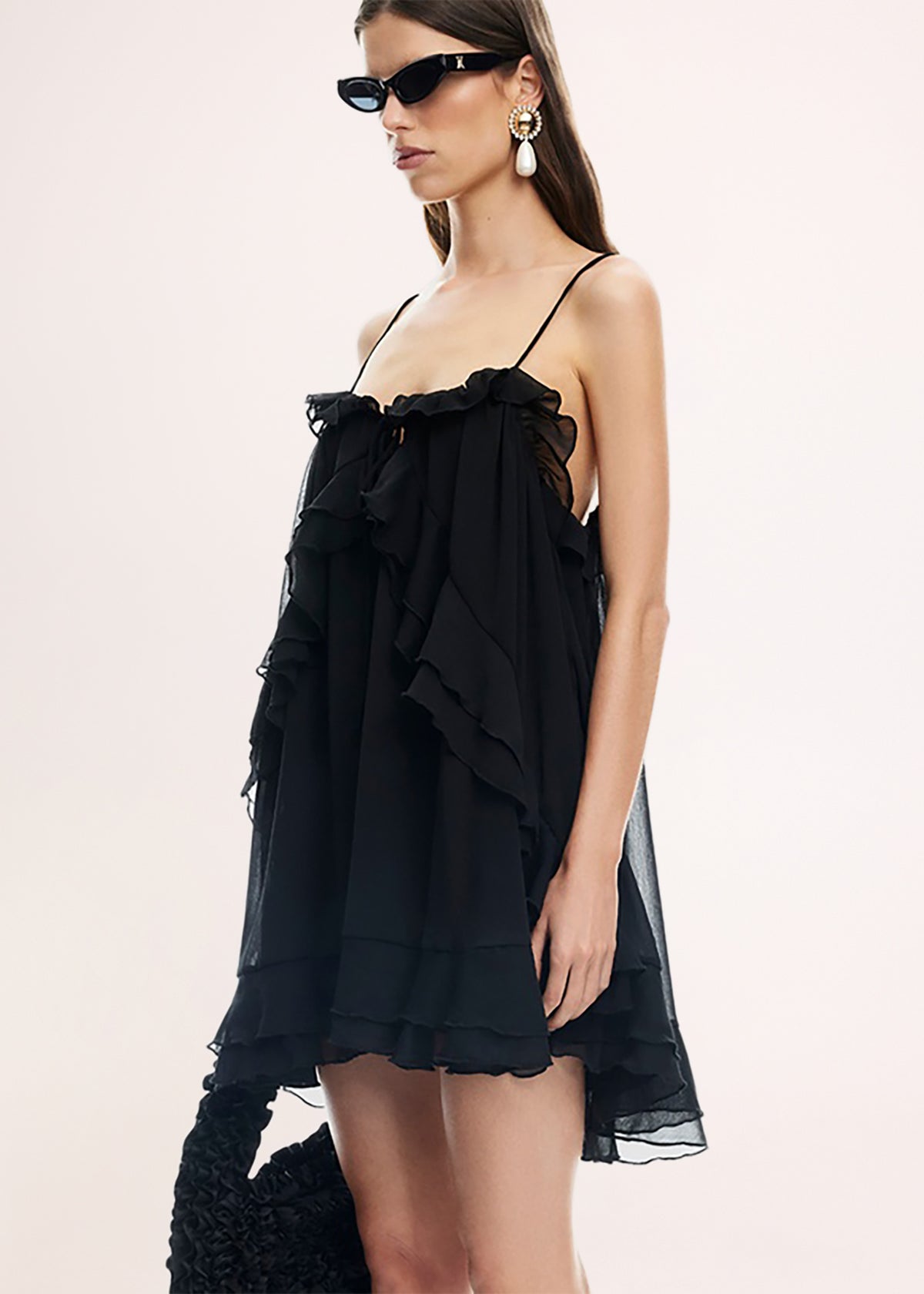 Ethereal Mini Dress BLACK