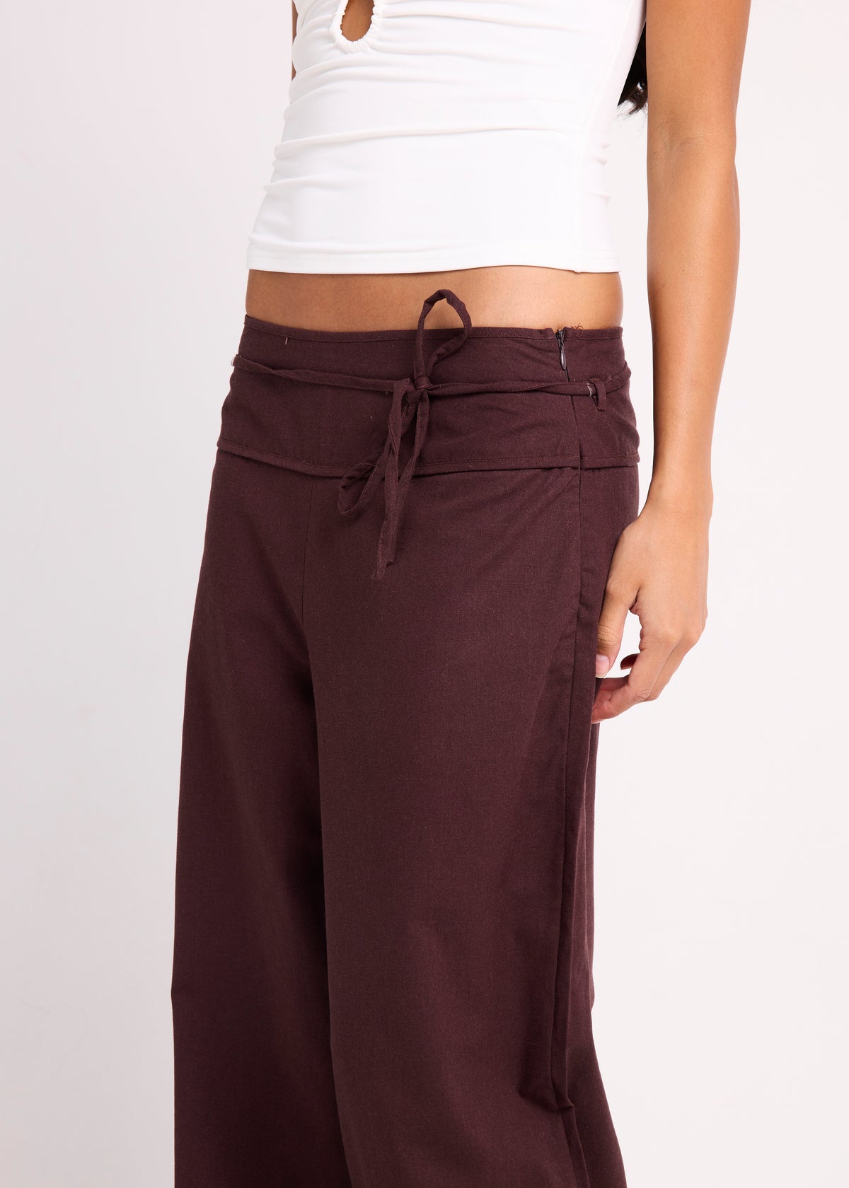 Chelsea Low Rise Pants CHOCOLATE