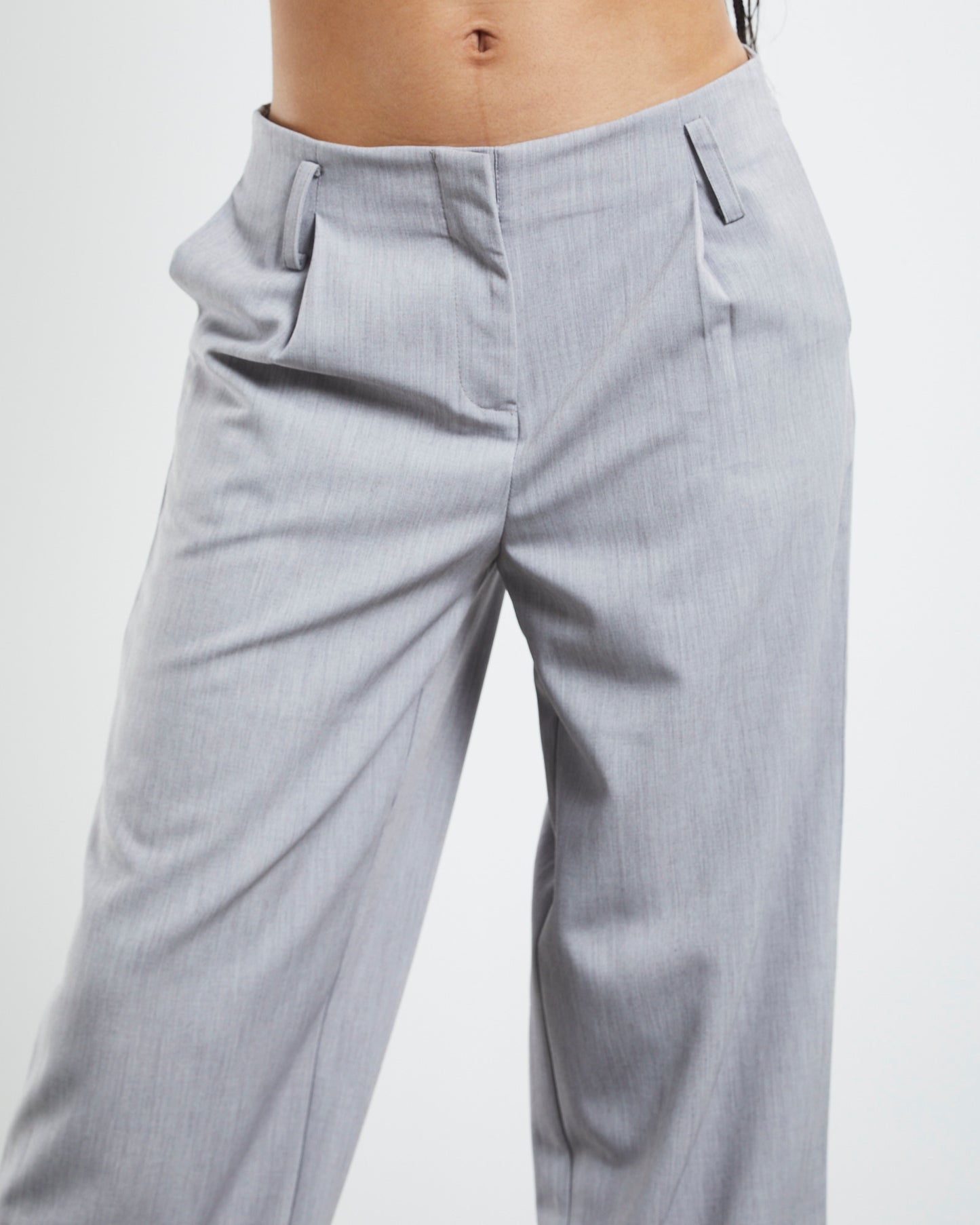 Cartia Low Rise Volume Pants Grey