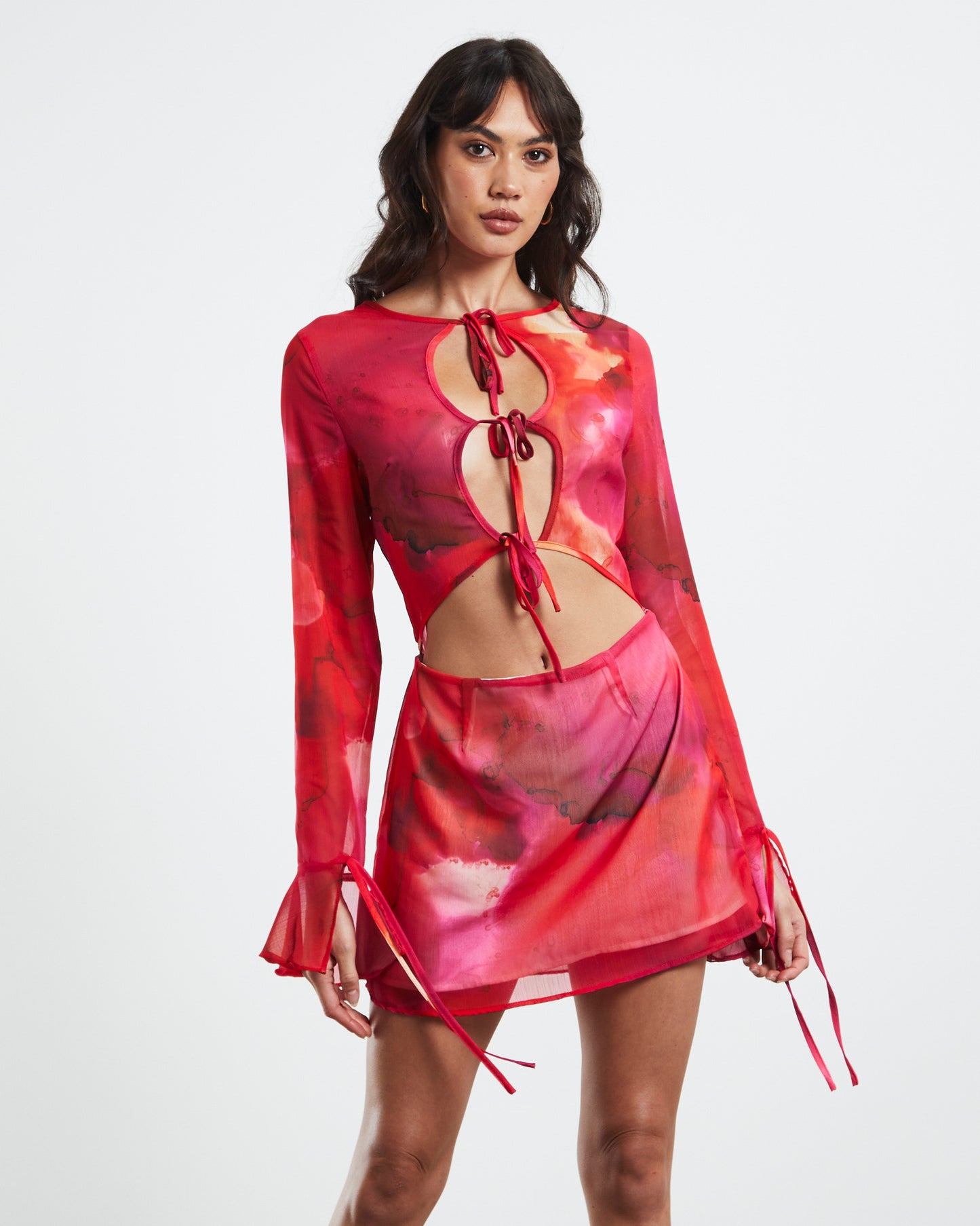 Malibu Dress Pink/Orange