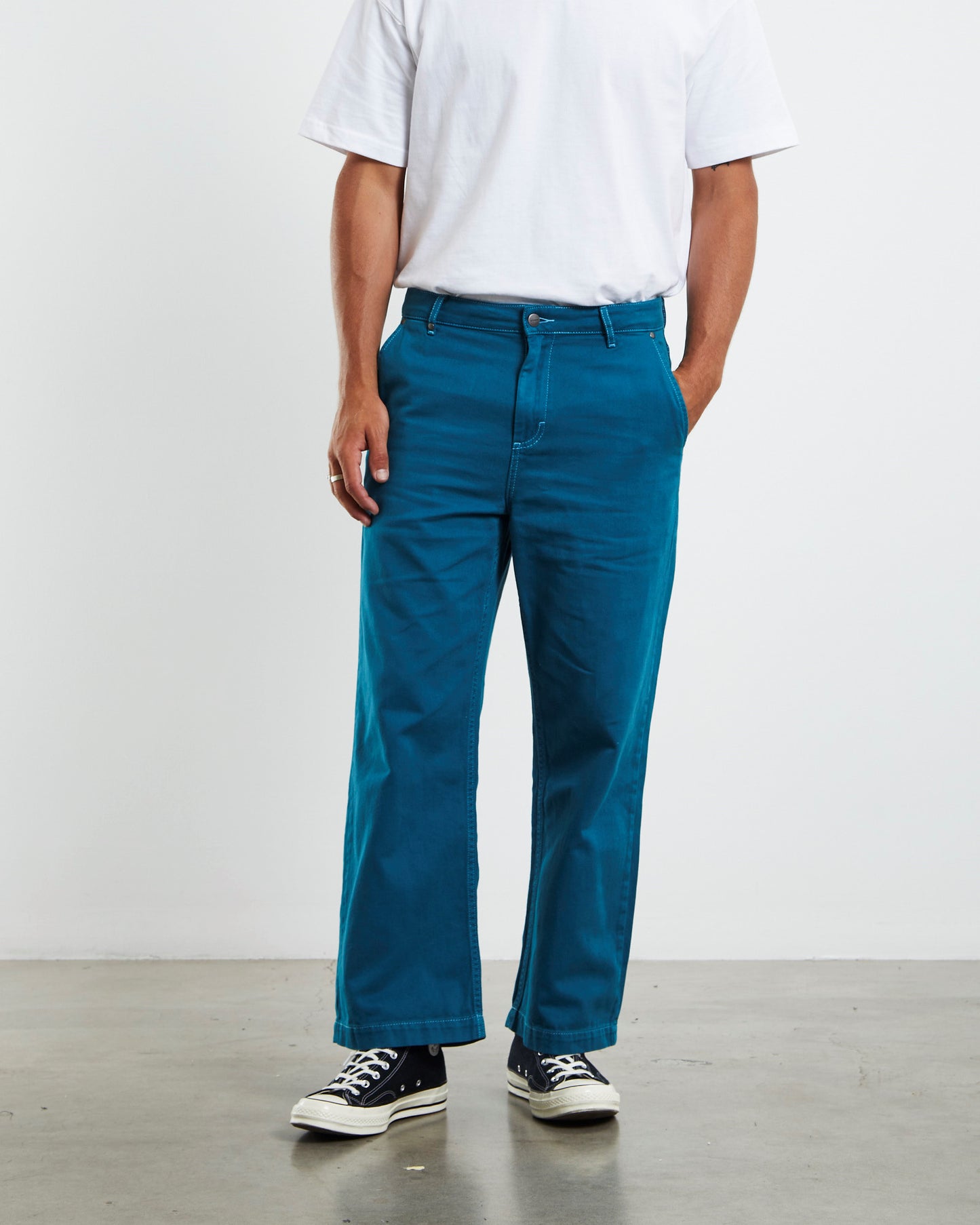Pablo Loose Pants Azure Blue