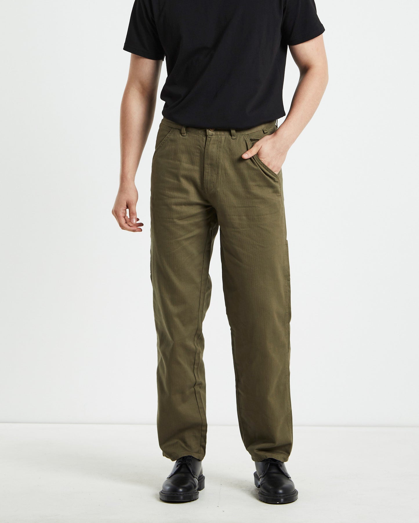Distend VT Pant Herringbone Green