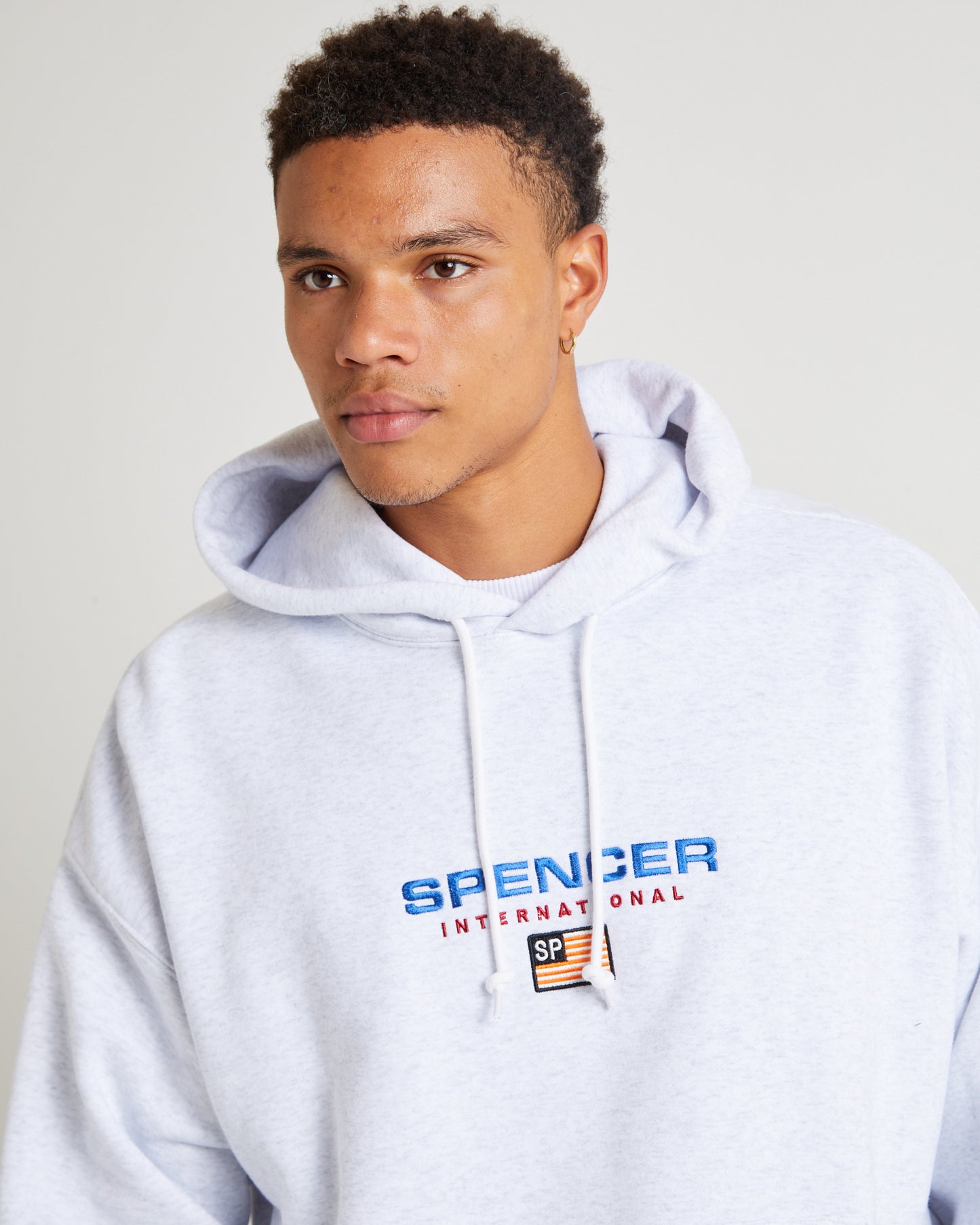 International Hoodie Jumper Frost Marle Grey