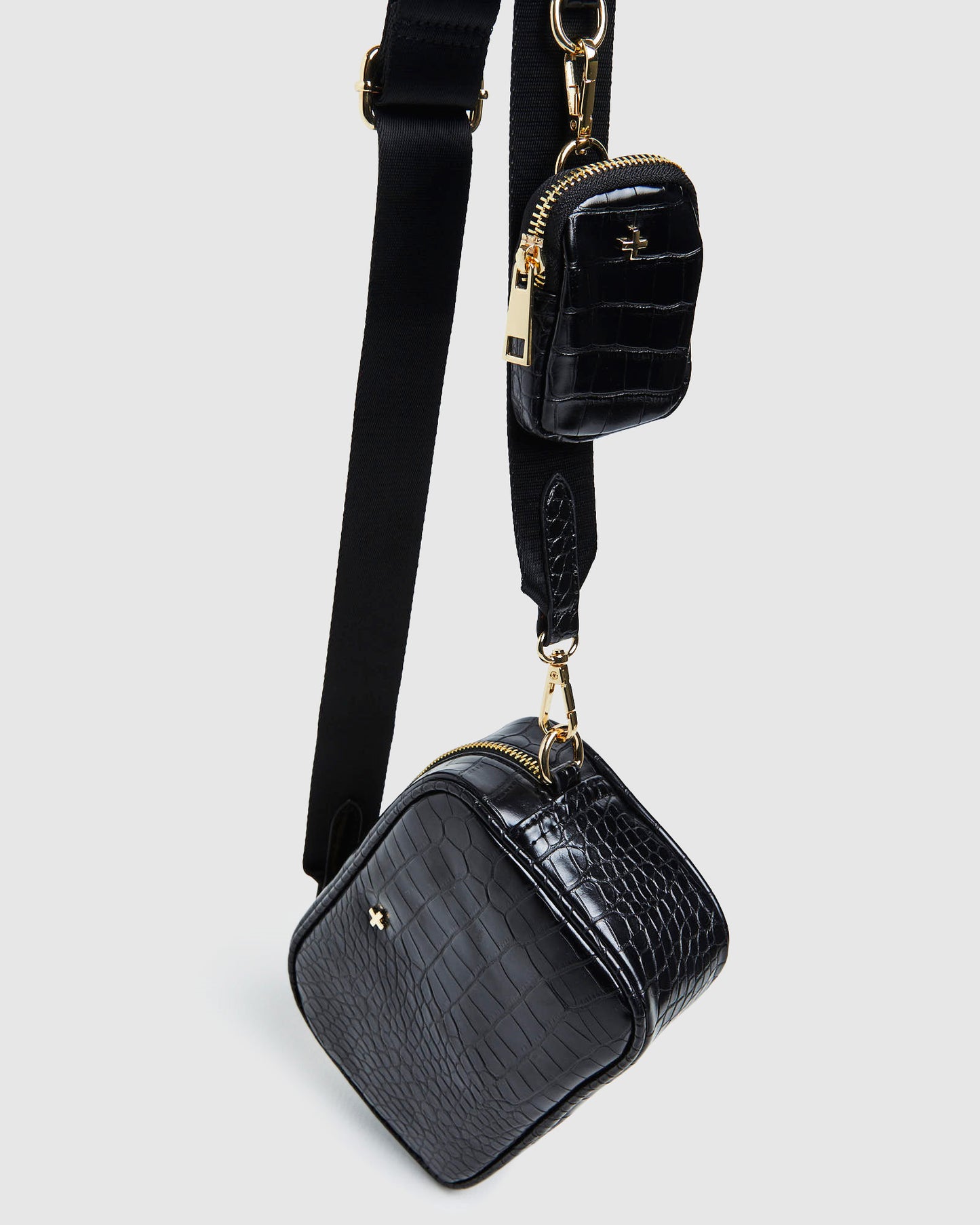 Justice Bag Black Croc