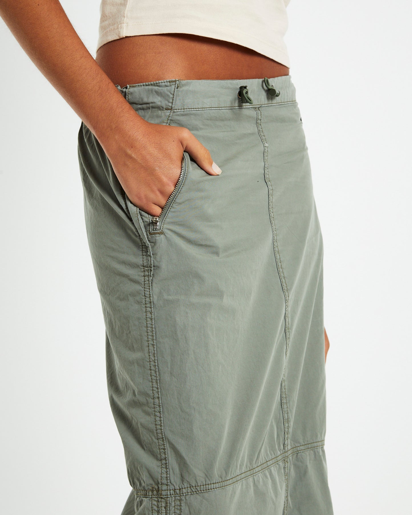 BDG Maxi Utility Skirt Grey